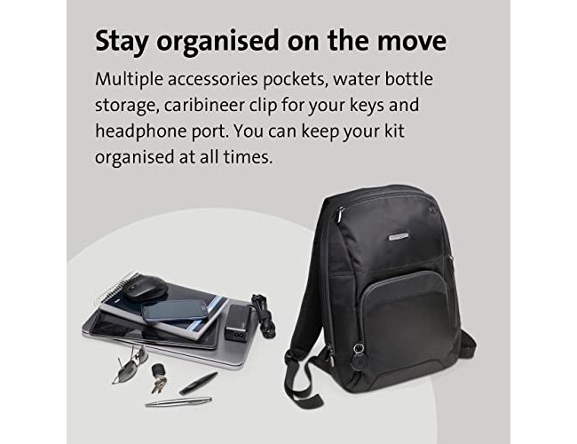 Mochila para portatil kensington triplo trek backpack de 14/' para ultrabook preto 430x310x100 mm ( Imagem 5 de 7 ) - Preview