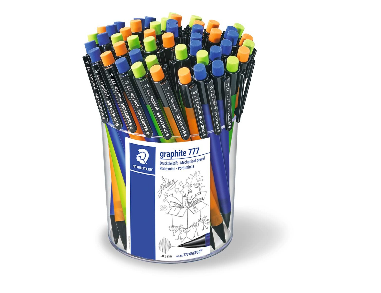 Lapiseira staedtler marrs 0,5 mm translucido- cores sortidas ( Imagem 3 de 5 ) - Preview