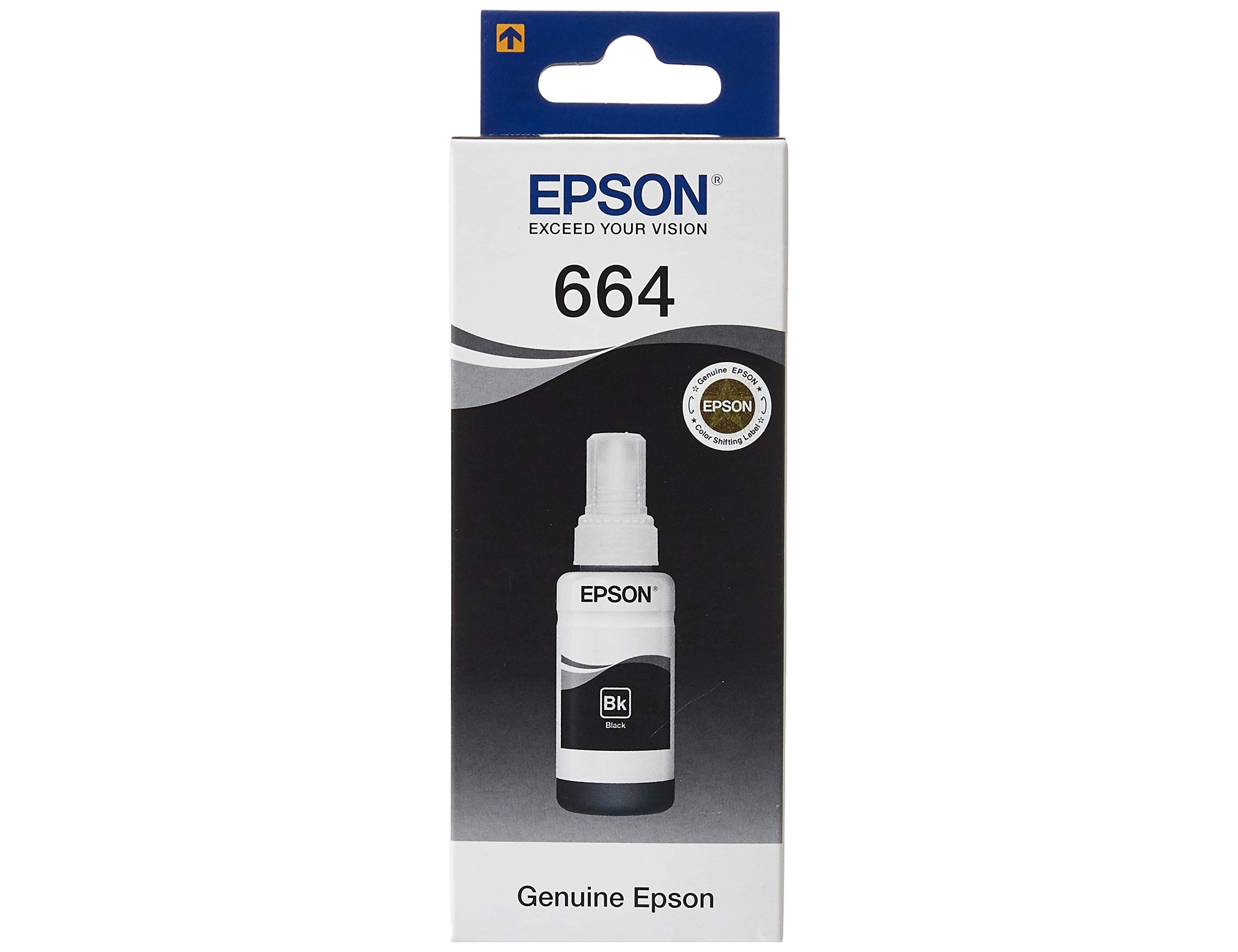 Tinta epson t6641 et2500/2550//14000/l475/565/575/4500 preto garrafa 70 ml 4.000 pag ( Imagem 3 de 4 ) - Preview