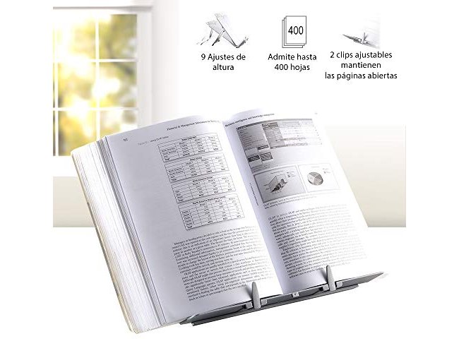 Atril fellowes para livros, medidas: 290 x 245 mm ( Imagem 5 de 5 ) - Preview