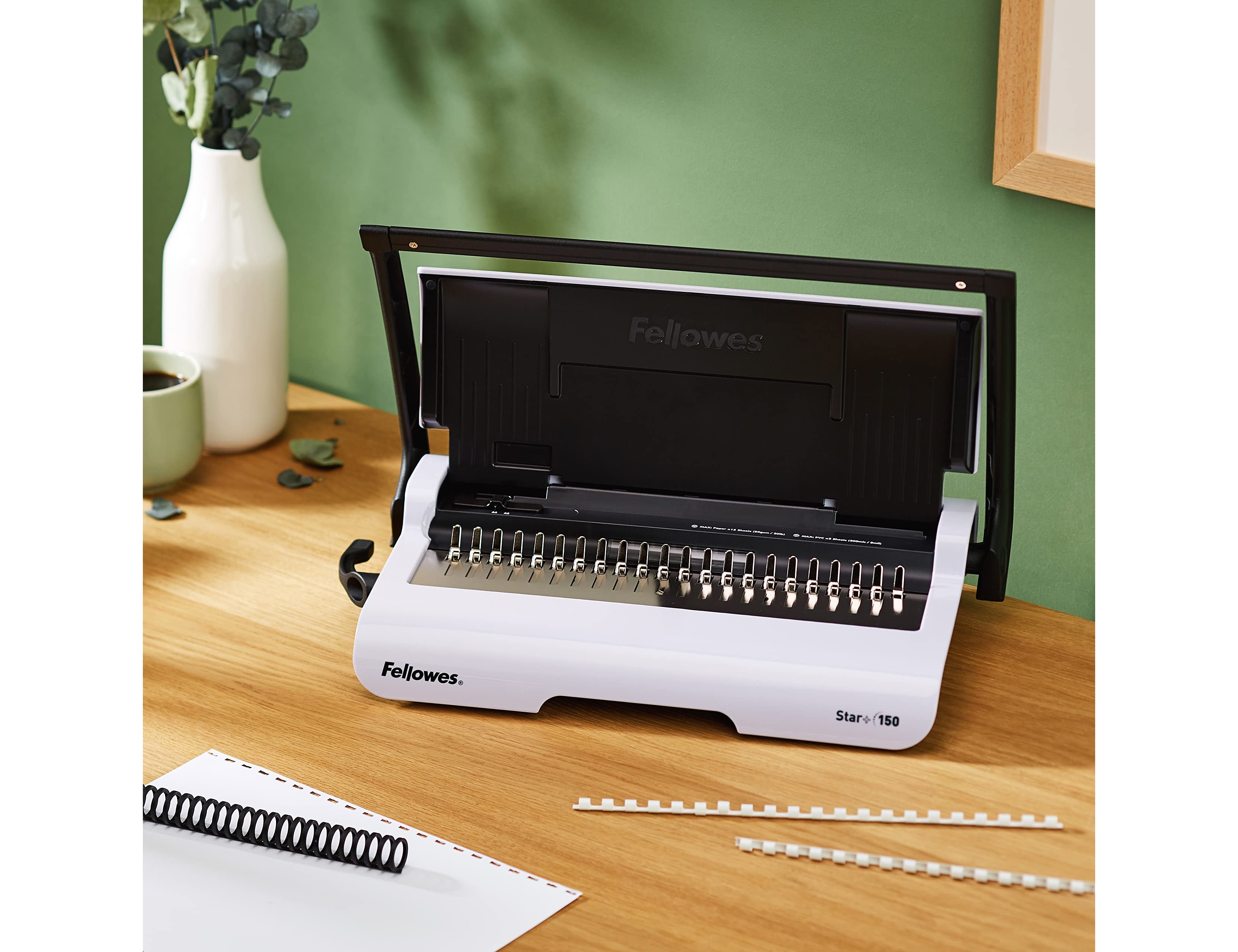 Encadernadora fellowes star+150 perfura 15 folhas formato din a4 encaderna ate 150 folhas ( Imagem 4 de 10 ) - Preview