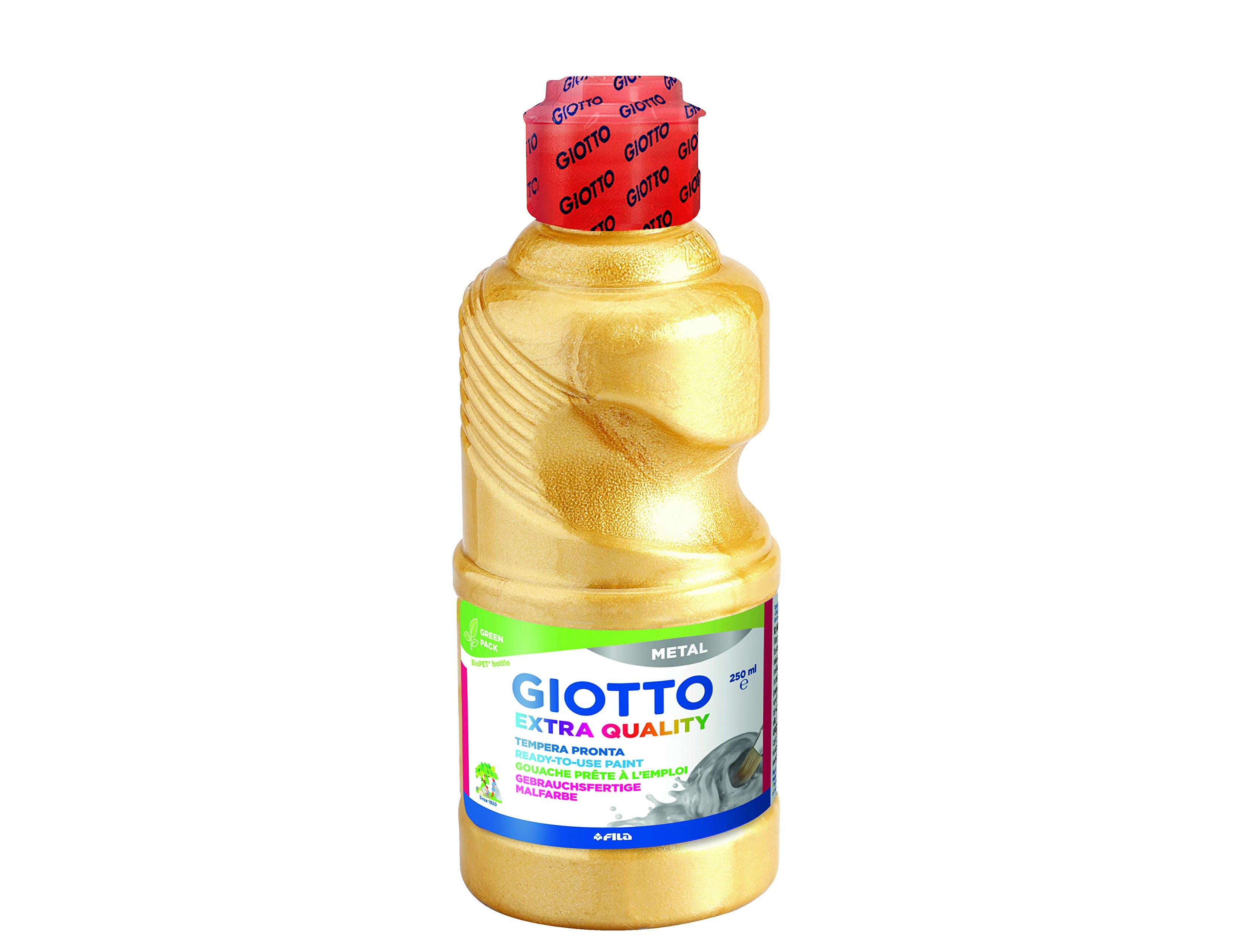 Giotto metallic school gouache paint, 250 ml, gold. ( Imagem 3 de 5 ) - Preview