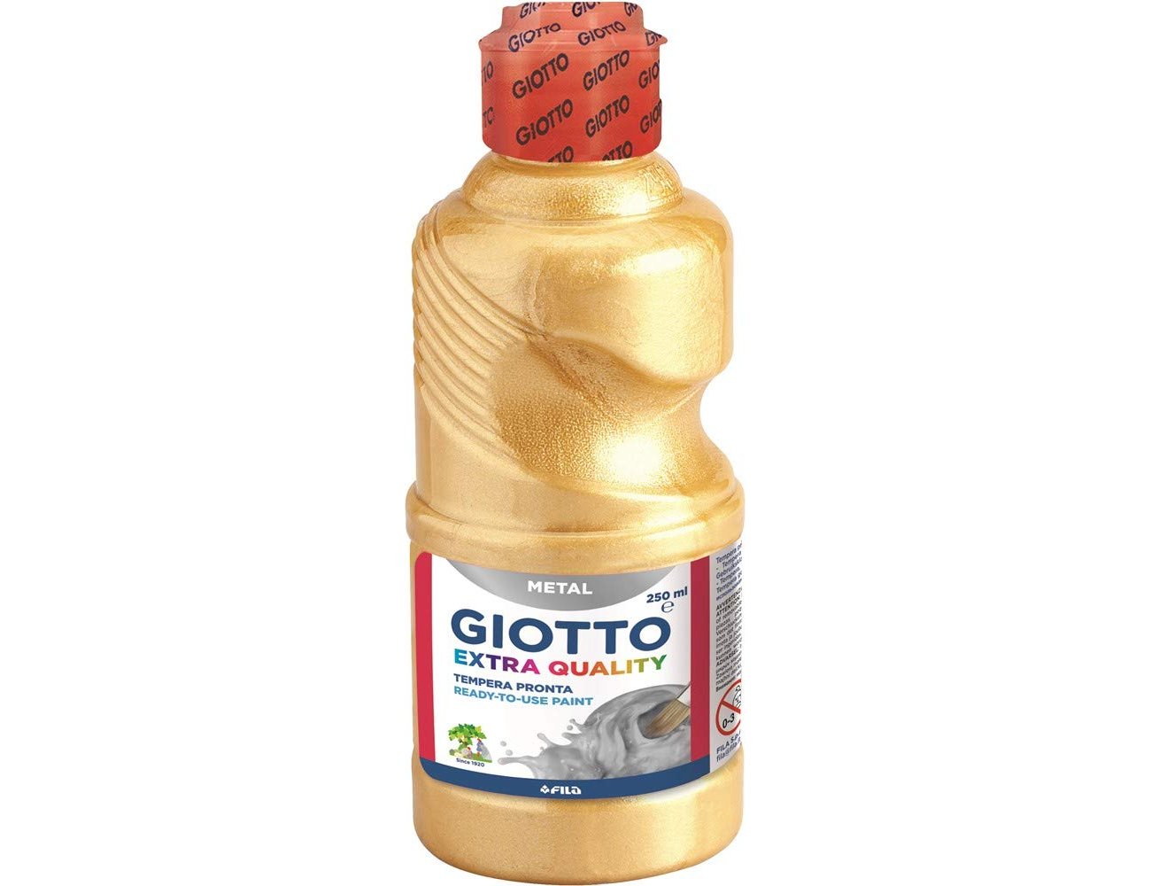 Giotto metallic school gouache paint, 250 ml, gold. ( Imagem 5 de 5 ) - Preview