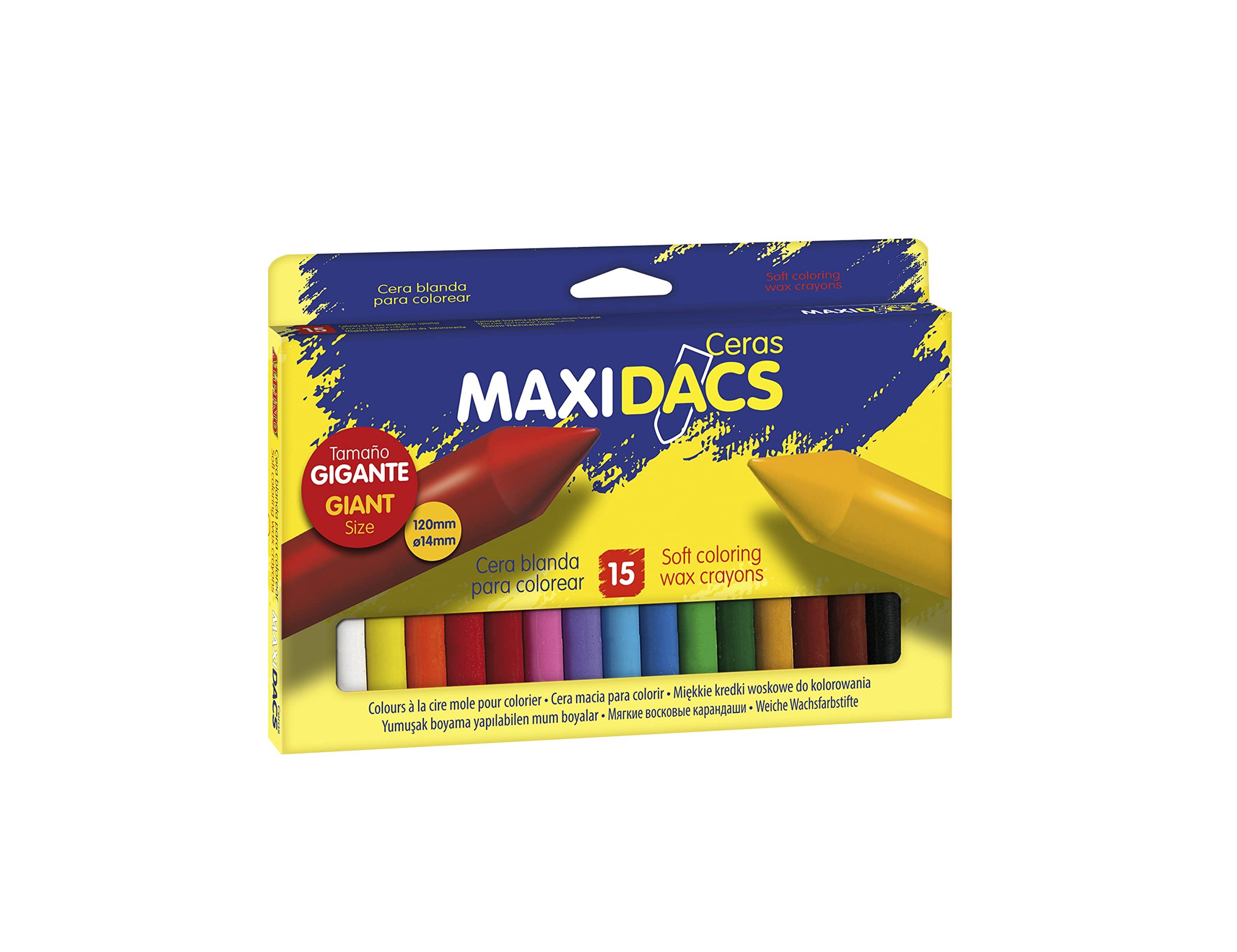 Lapis de cera alpino maxidacs caixa de 15 cores sortidas ( Imagem 3 de 5 ) - Preview