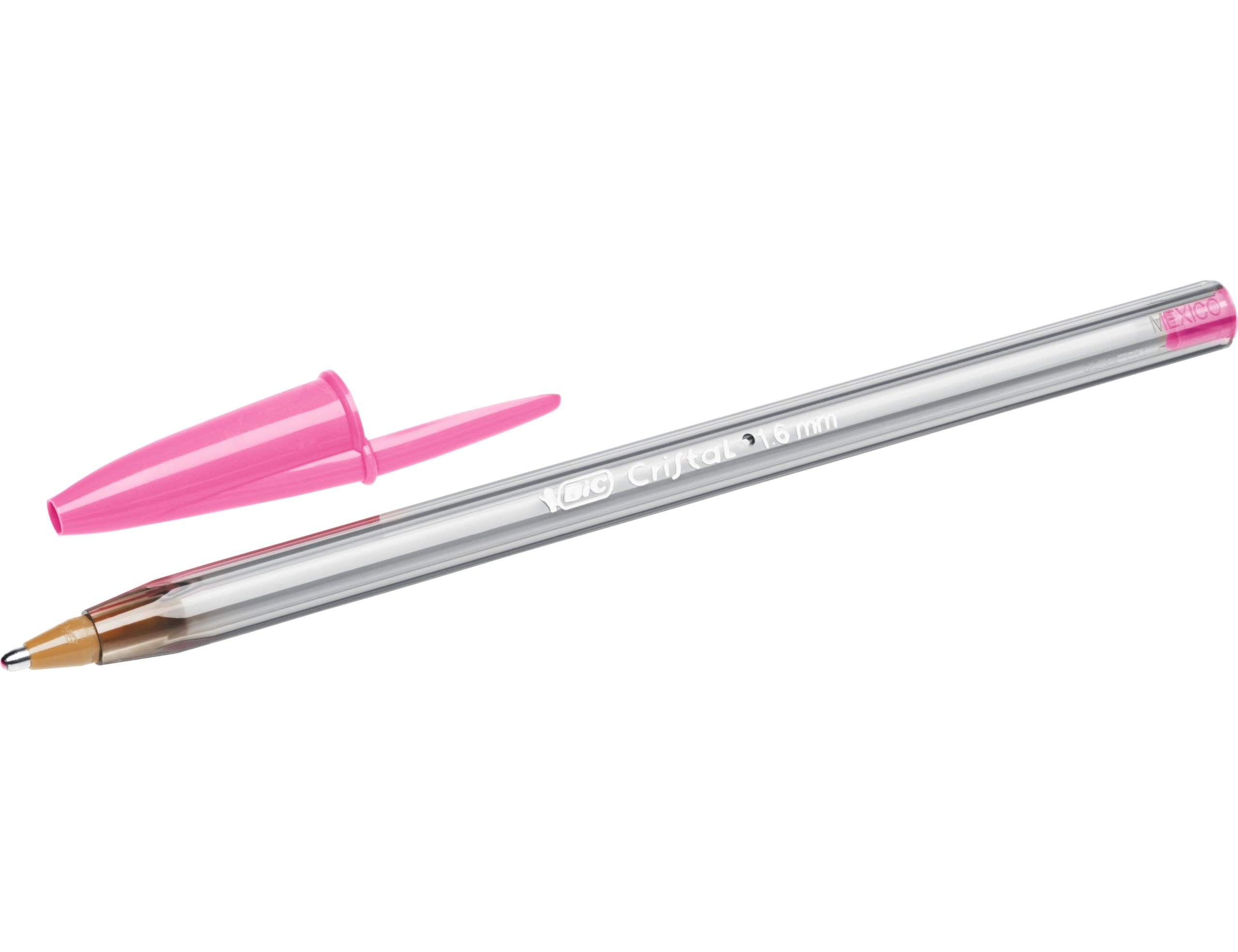 Esferografica bic cristal large fashion rosa ponta 1,6 mm (20 unidades) ( Imagem 4 de 8 ) - Preview