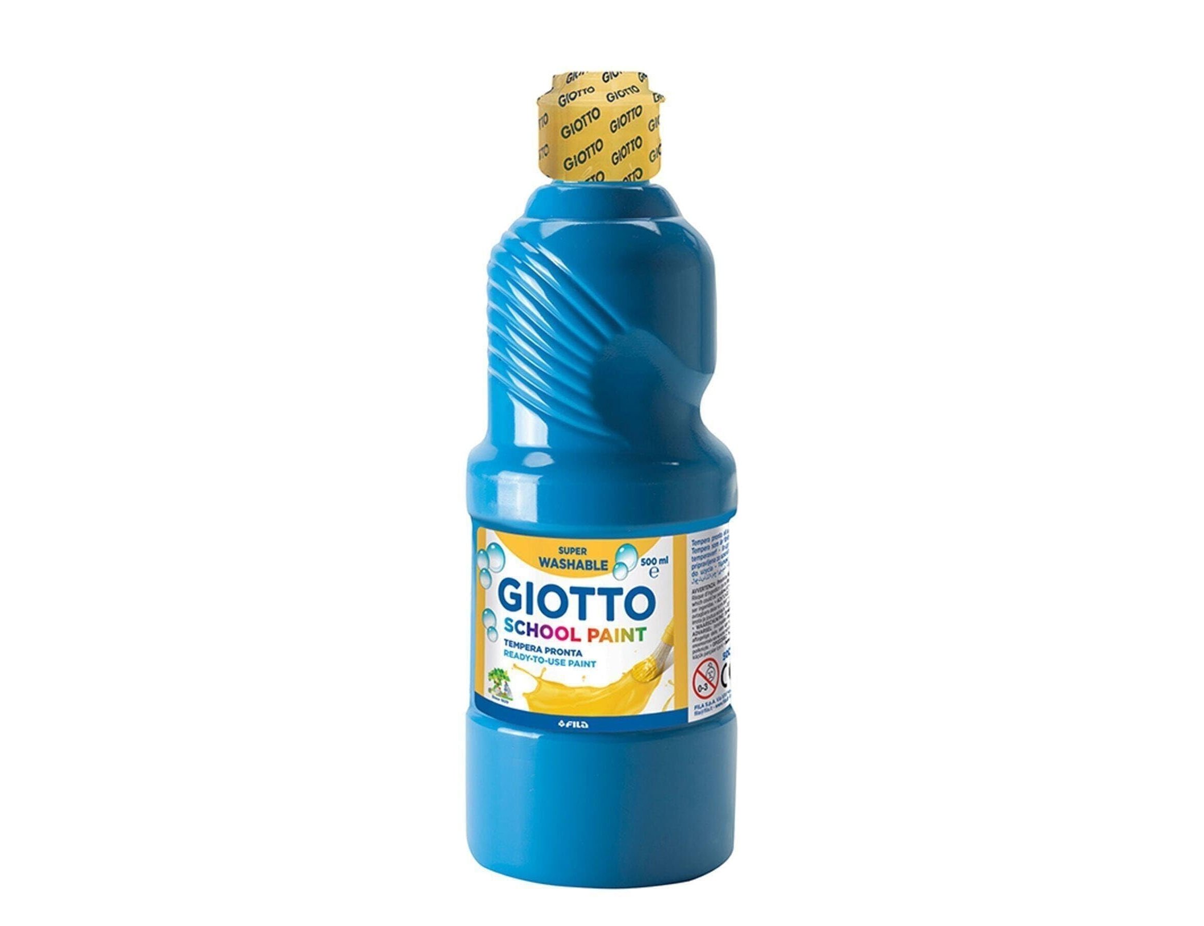 Guache Escolar Lavável, Cor Azul Ciano - Giotto - 500 ml ( Imagem 4 de 4 ) - Preview