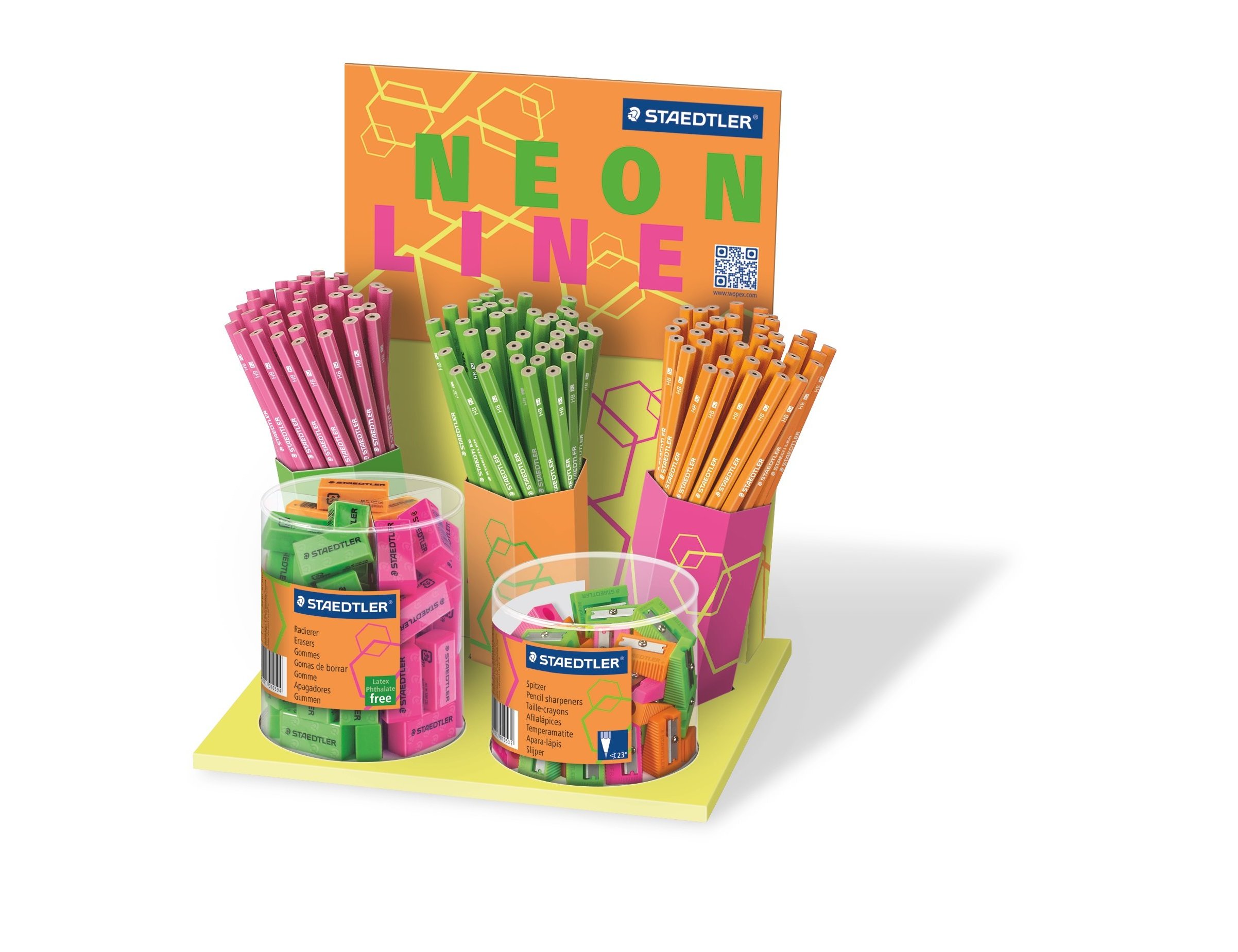 Staedtler W Opex Neon Ecological Graphite Pencils, Display Case of 120 Units ( Imagem 3 de 3 ) - Preview