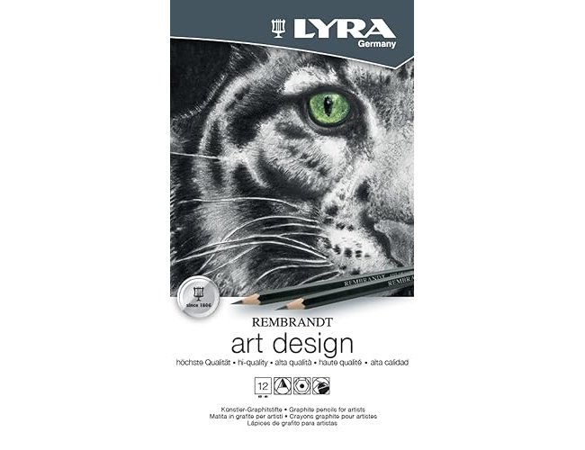 Lápis De Grafite Lyra Rembrand Art Design - Caixa De 12 Graduações 6b-5b-4b-3b 2b-b-hb-f-h-2h-3h-4h ( Imagem 3 de 3 ) - Preview