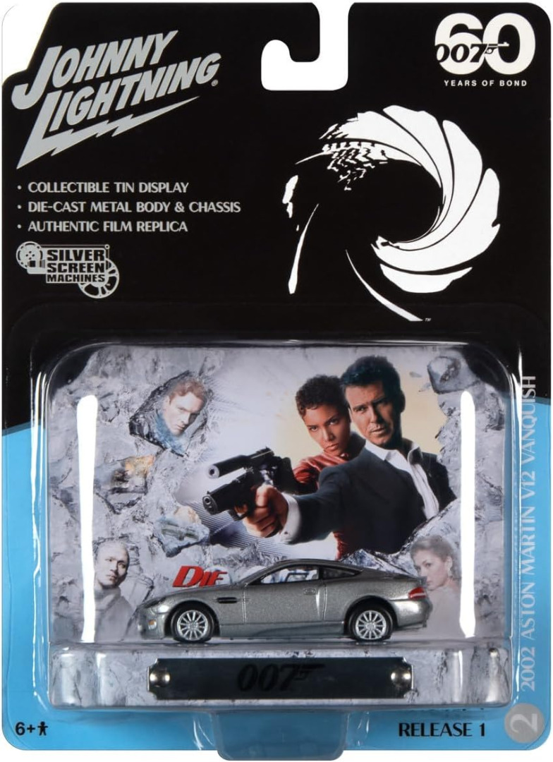 Johnny Lightning 007 2002 Aston Martin V12 Vaquish Die Another Day 1:64 ( Imagem 2 de 2 ) - Preview