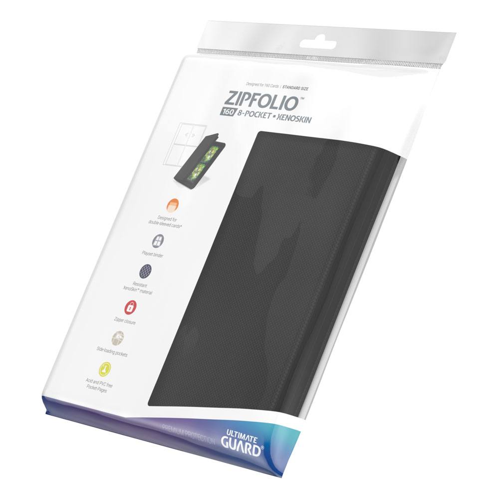 Ultimate Guard Zipfolio 160 8-Pocket Xenoskin - Black ( Imagem 2 de 4 ) - Preview