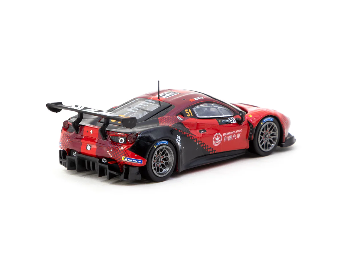 Tarmac Works Ferrari 488 GT3 Macau GT Cup 2022 Harmony Racing #51 1:64 ( Imagem 2 de 2 ) - Preview