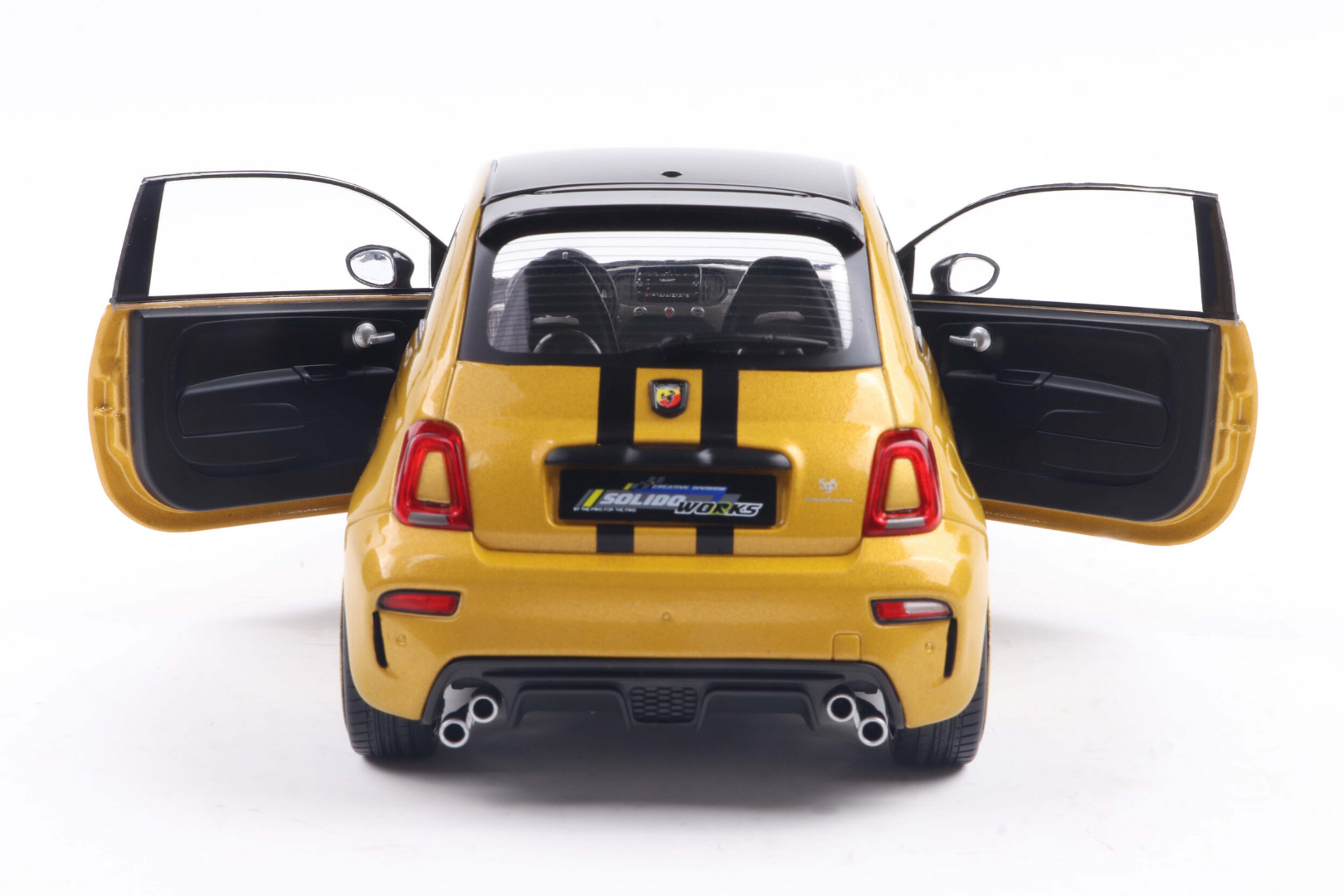 Solido Fiat F595 Abarth 2024 Solido Works Yellow 1/18 ( Imagem 3 de 4 ) - Preview