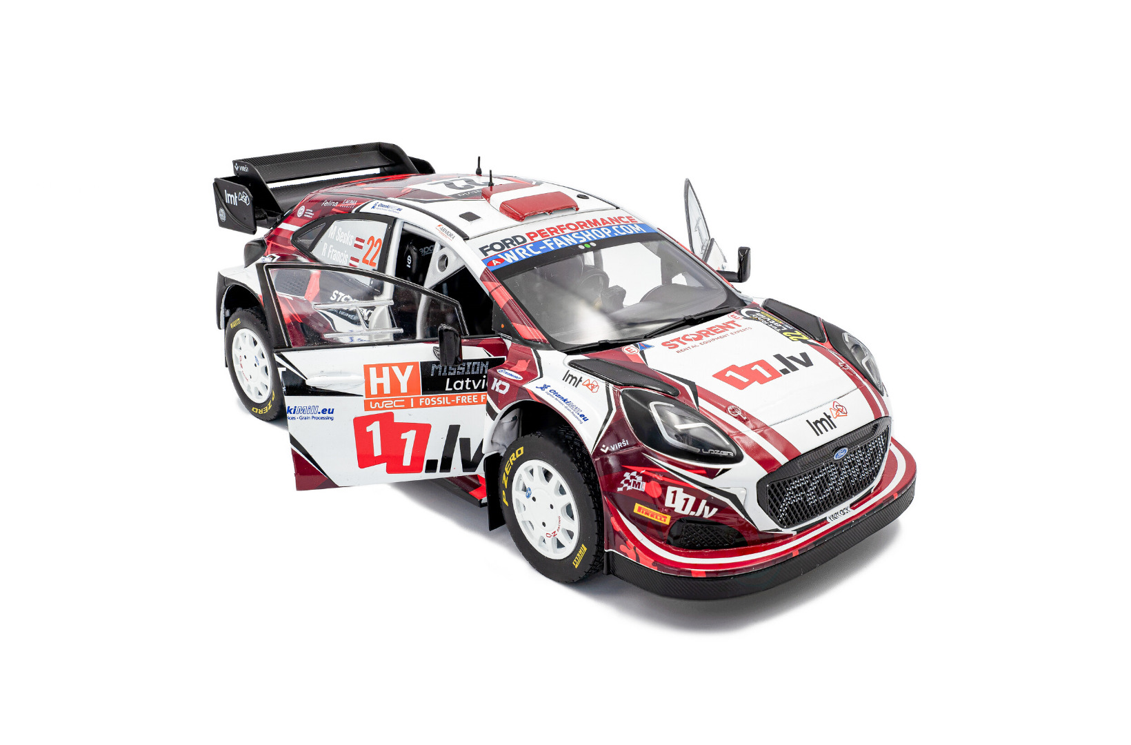 Solido Ford Puma Rally1 Hybrid Rally Latvia 2024 #22 M.Sesks / R.Francis 1/18 ( Imagem 2 de 4 ) - Preview