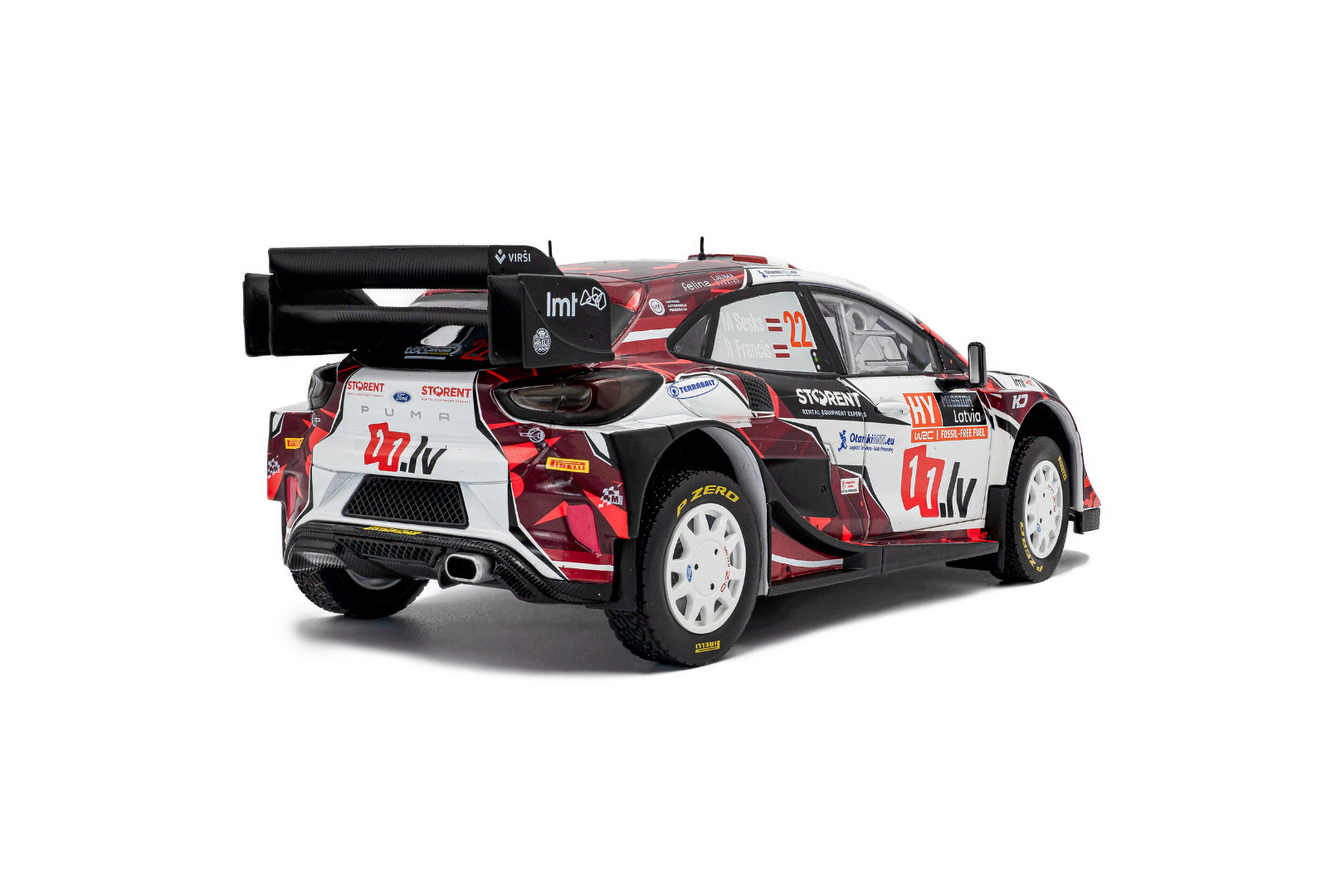 Solido Ford Puma Rally1 Hybrid Rally Latvia 2024 #22 M.Sesks / R.Francis 1/18 ( Imagem 4 de 4 ) - Preview