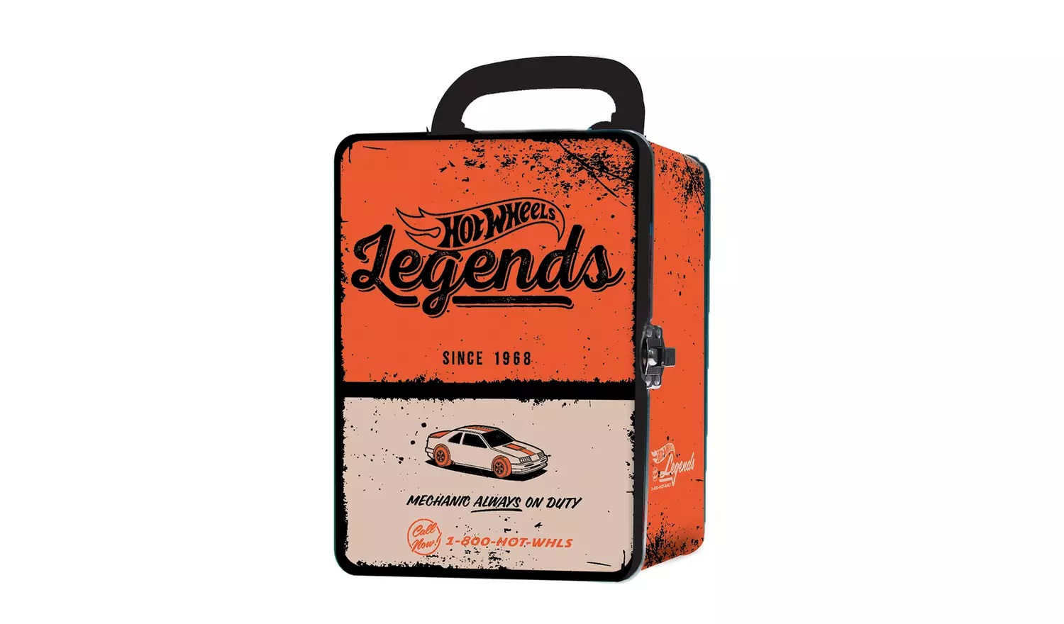 Hot Wheels Legends Vintage Tin Car Storage Case Mechanic Always on Duty ( Imagem 2 de 2 ) - Preview