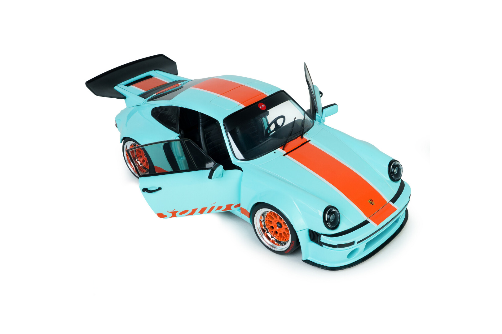 Solido Porsche 911 KS-R by Khyzyl Saleem 2026 Azul/Laranja 1/18 ( Imagem 2 de 4 ) - Preview