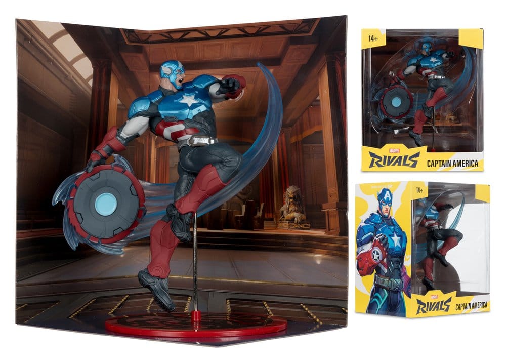 Marvel Rivals Collection 1/10 Scale Action Figure Captain America 20 cm ( Imagem 3 de 4 ) - Preview
