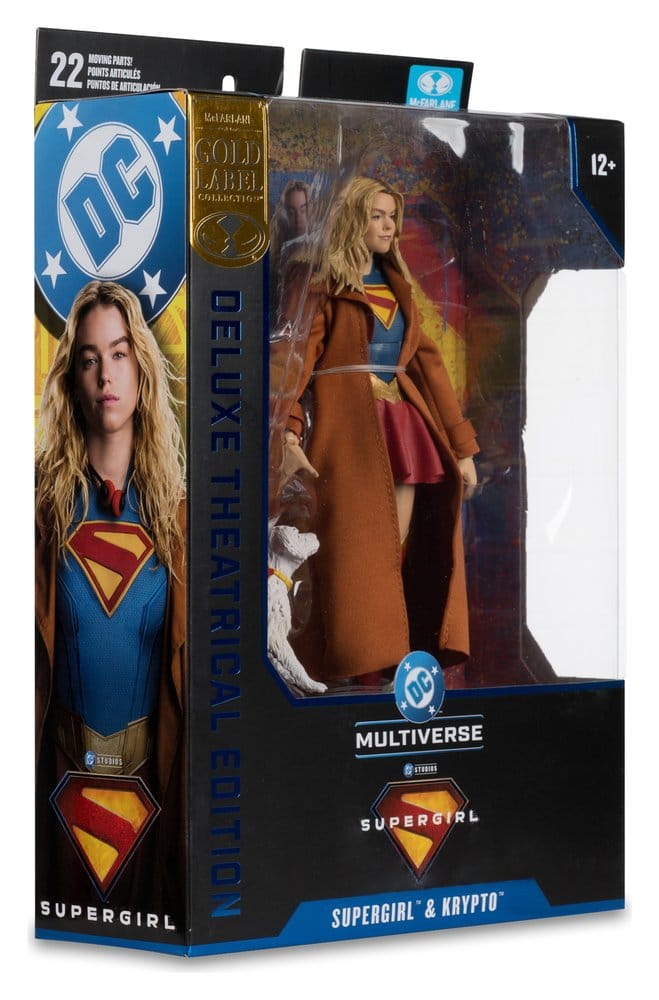 Supergirl (2026) Theatrical Deluxe Action-Figure Supergirl & Krypto Gold La ( Imagem 3 de 3 ) - Preview