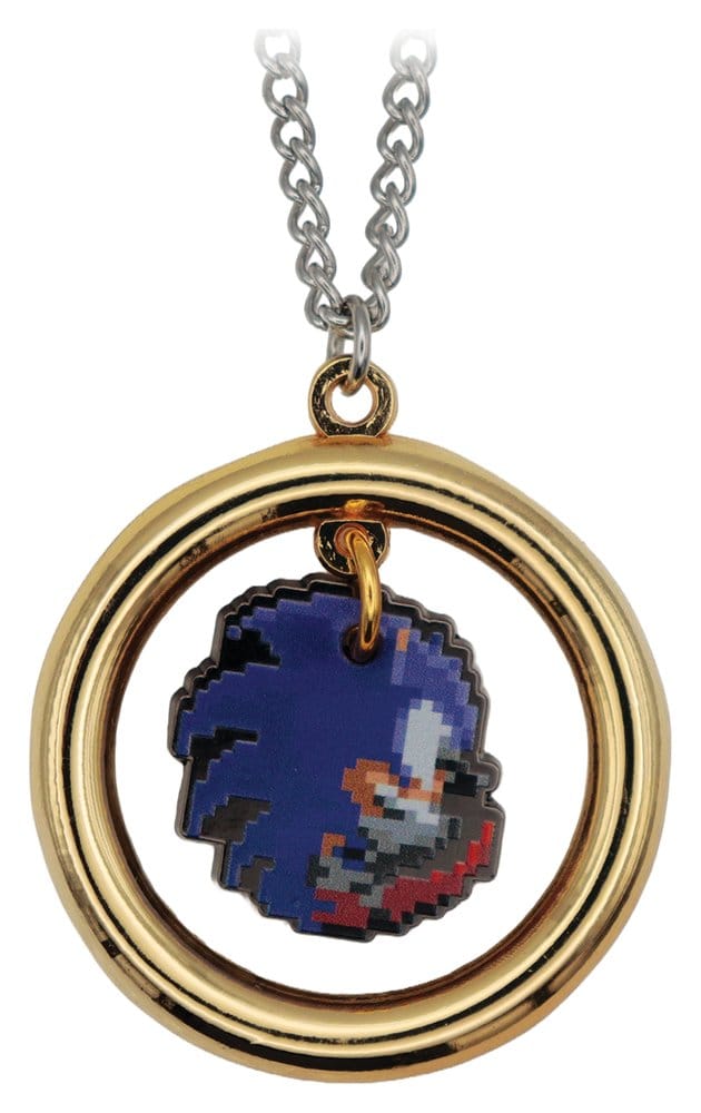 Sonic - The Hedgehog Necklace with Pendant Ring ( Imagem 2 de 3 ) - Preview