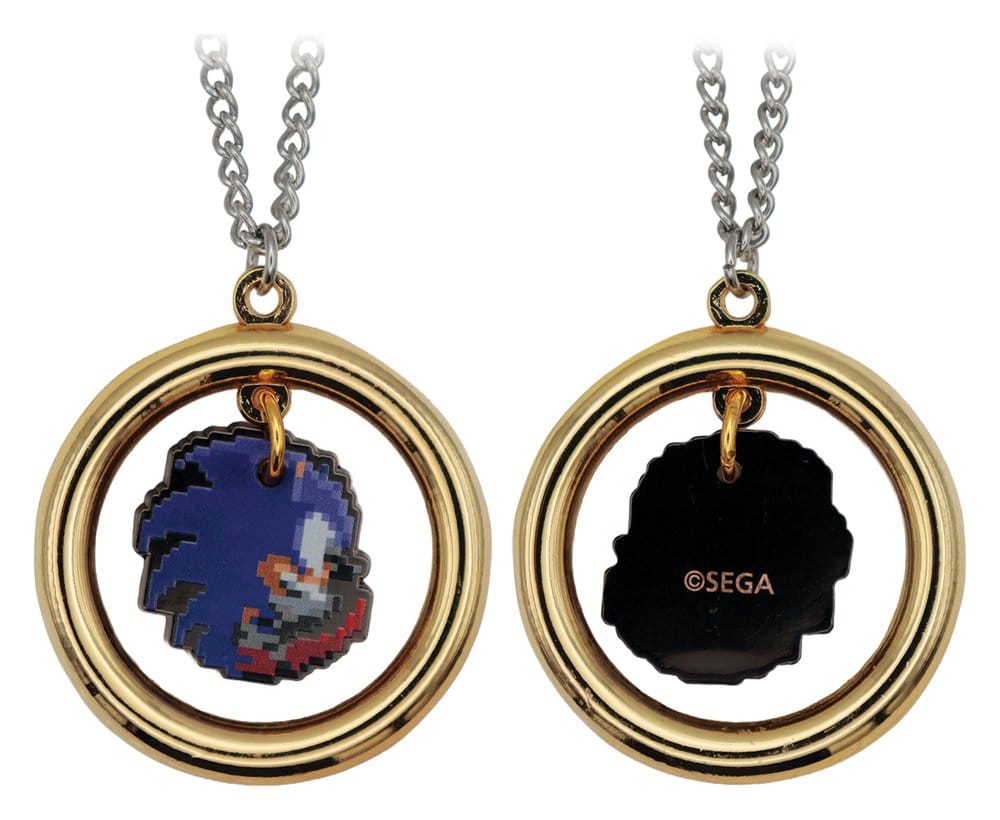 Sonic - The Hedgehog Necklace with Pendant Ring ( Imagem 3 de 3 ) - Preview