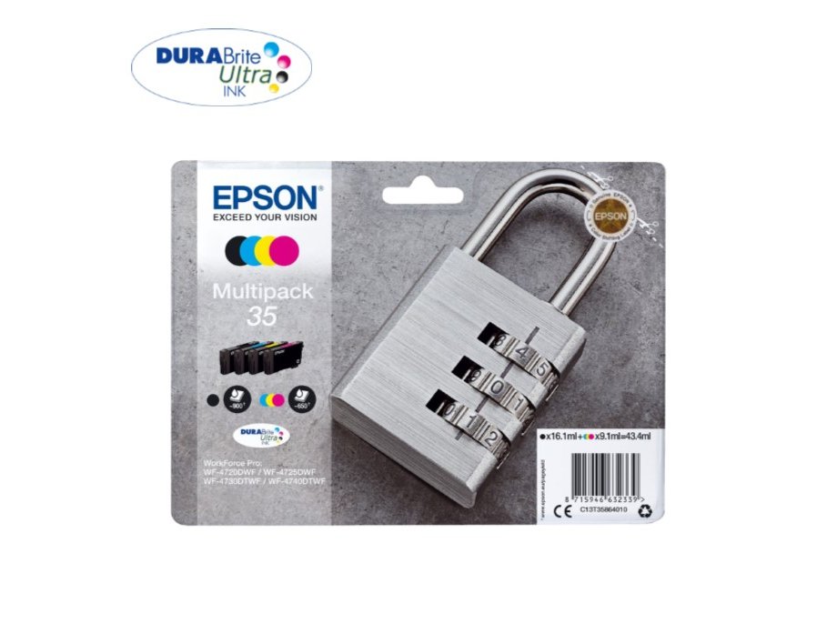 Tinteiro epson 35 t3586 pro wf-4720dwf / 4725dwf / 4730dtwf / 4740dtwf multipack preto amarelo cian magenta ( Imagem 4 de 4 ) - Preview