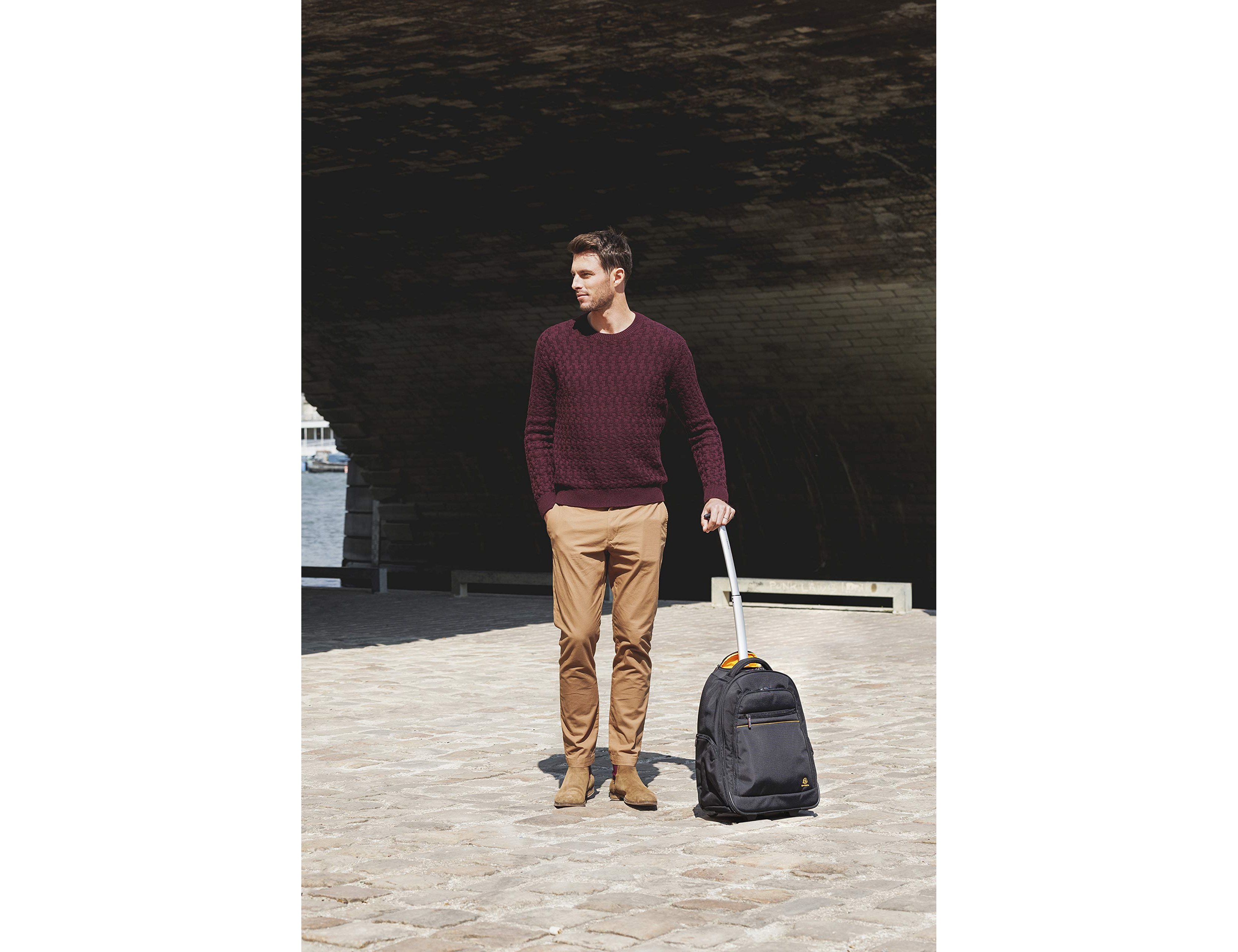 Mochila para portatil exacompta exactive exabusiness ate 15.6/' com rodas e asa telescopica preta 370x240x540 mm ( Imagem 4 de 9 ) - Preview