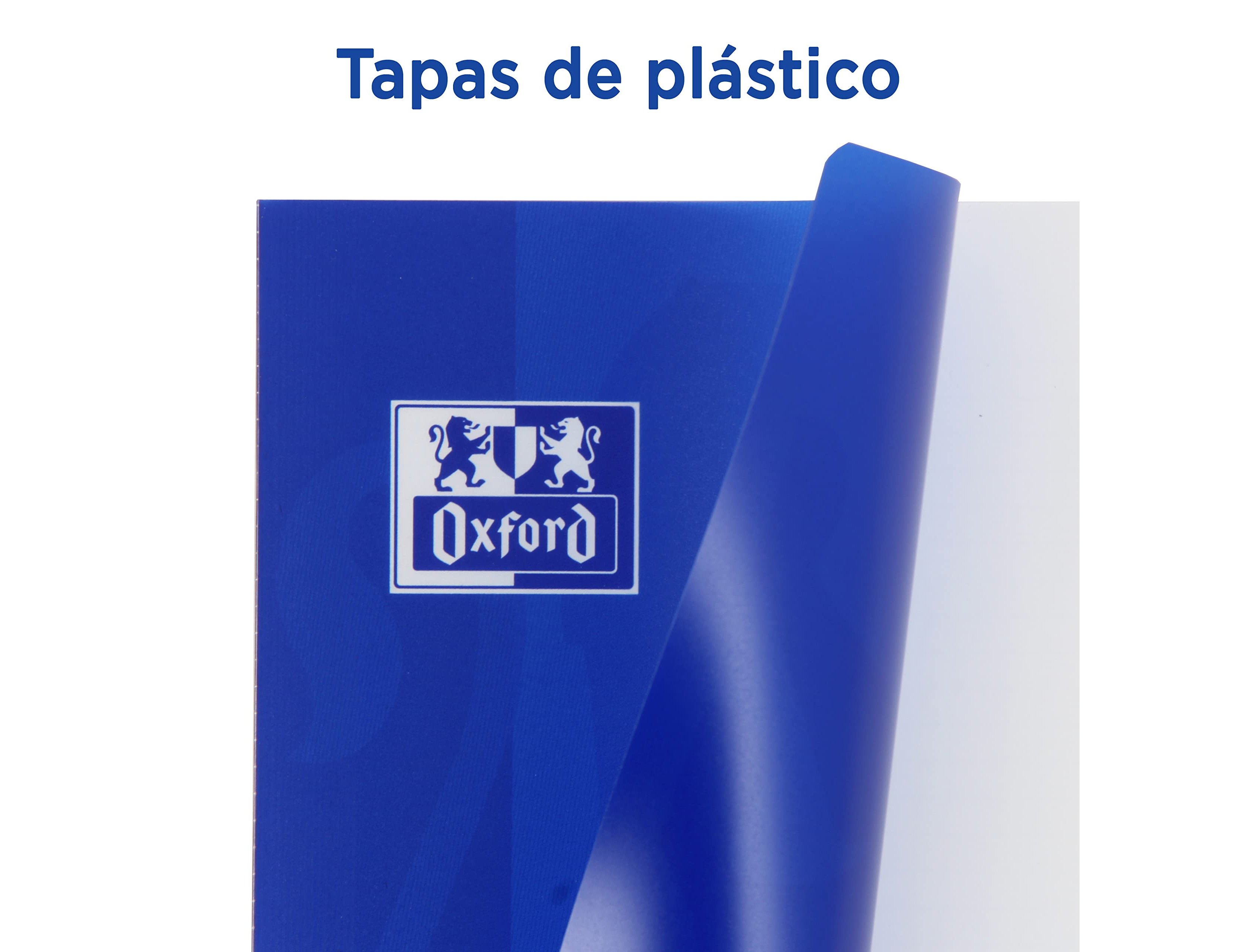 Caderno agrafado oxford openflex capa plastico din a4 48 folhas pautado cores pastel sortidas (10 unidades) ( Imagem 4 de 8 ) - Preview