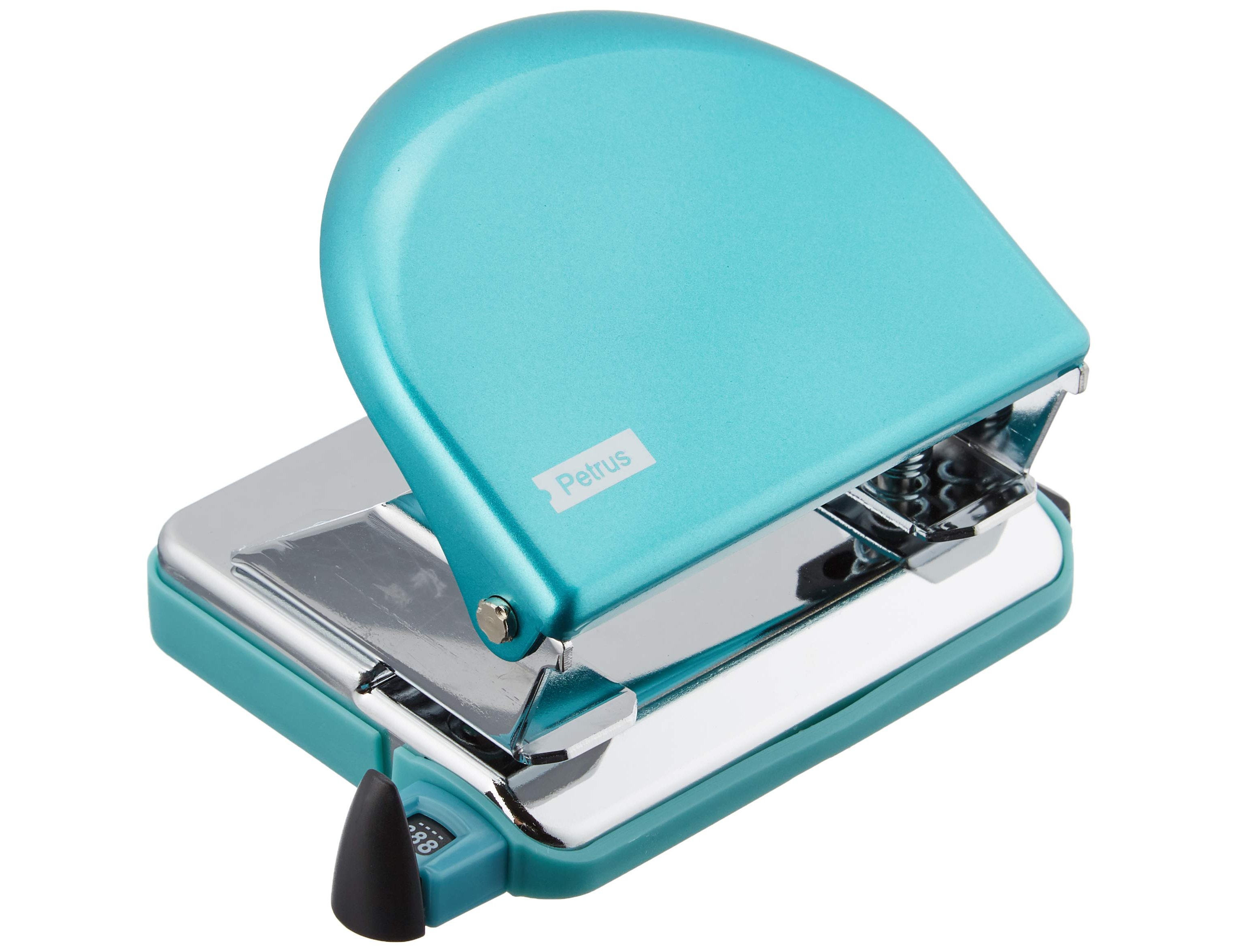 Furador petrus 52 wow turquesa metalizado capacidade 20 folhas em blister ( Imagem 3 de 7 ) - Preview