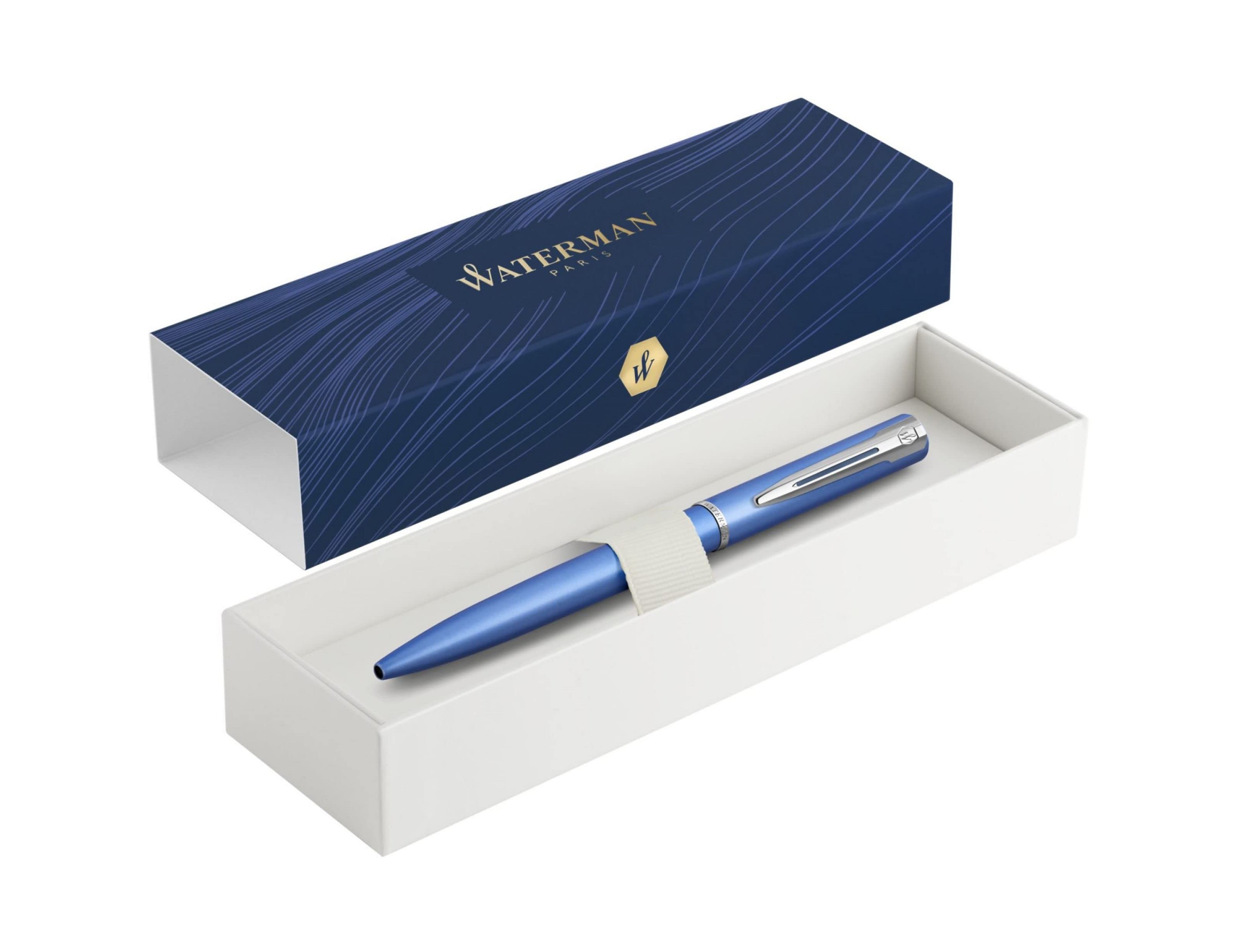Esferografica waterman allure lacada azul em estojo de oferta ( Imagem 5 de 6 ) - Preview