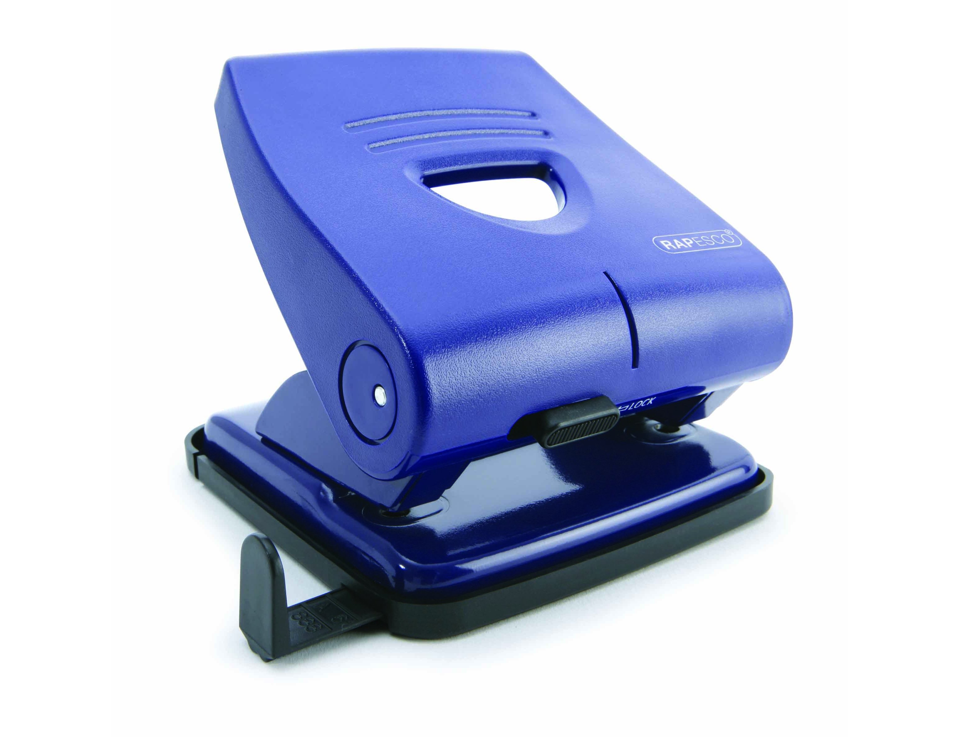 Furador rapesco 827-p azul 2 furos capacidade 30 folhas ( Imagem 3 de 3 ) - Preview