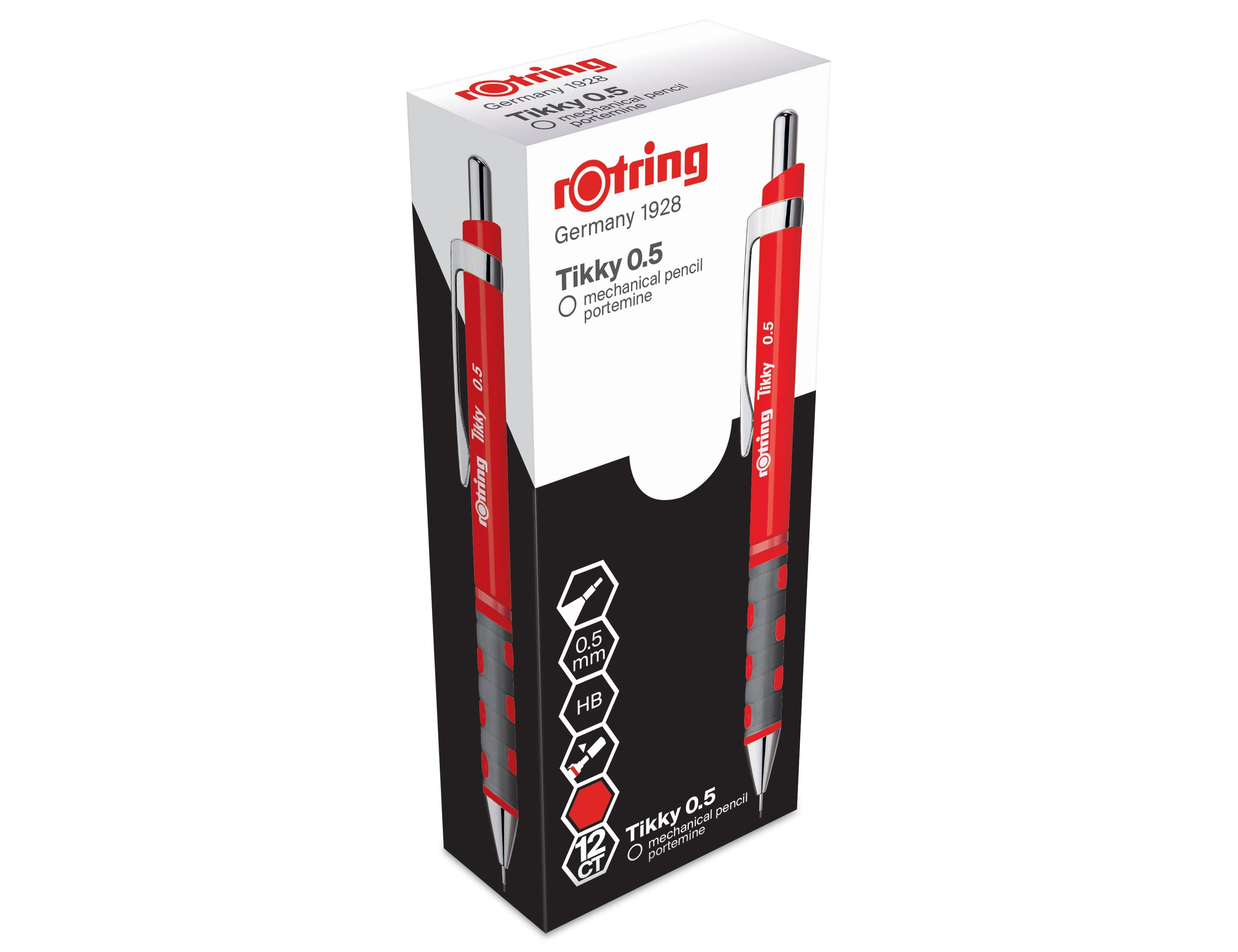 Lapiseira rotring tikky 0,5 mm vermelha (12 unidades) ( Imagem 3 de 9 ) - Preview