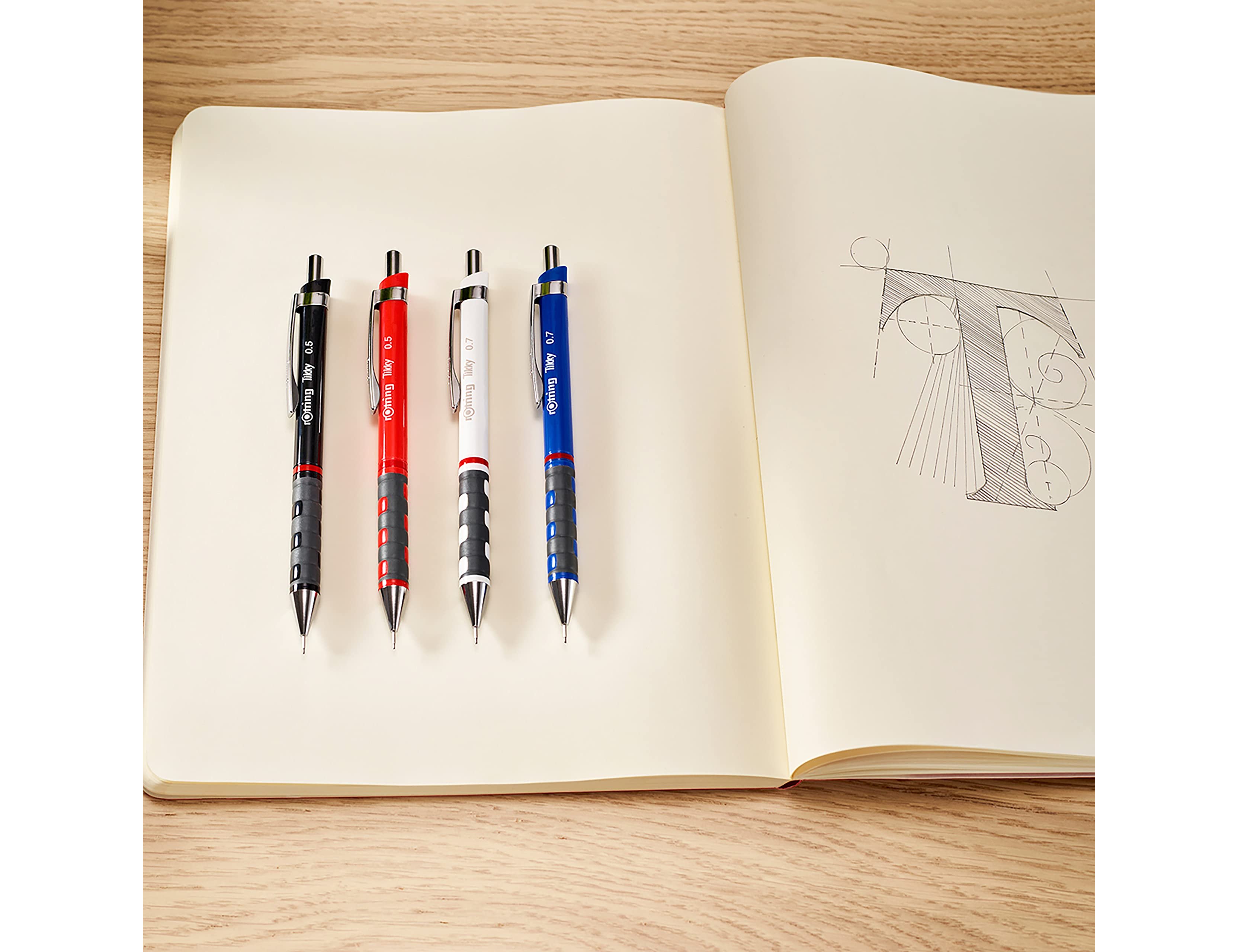 Lapiseira rotring tikky 0,7 mm vermelha (12 unidades) ( Imagem 5 de 9 ) - Preview