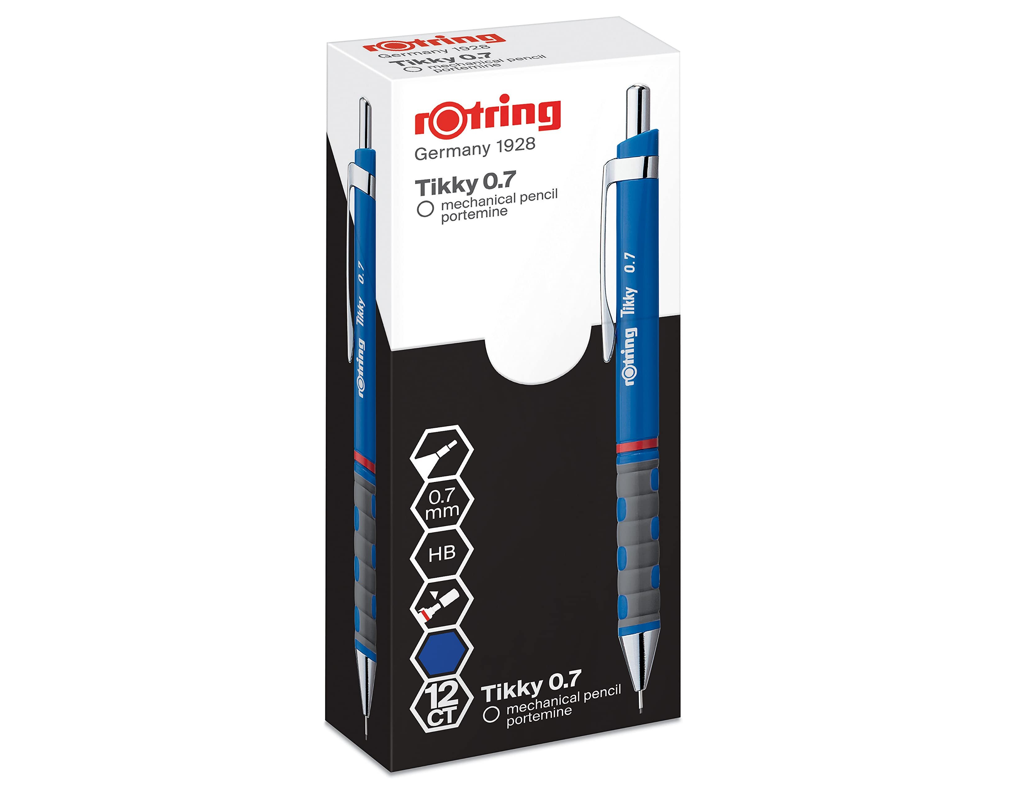 Lapiseira rotring tikky 0,7 mm azul (12 unidades) ( Imagem 3 de 9 ) - Preview