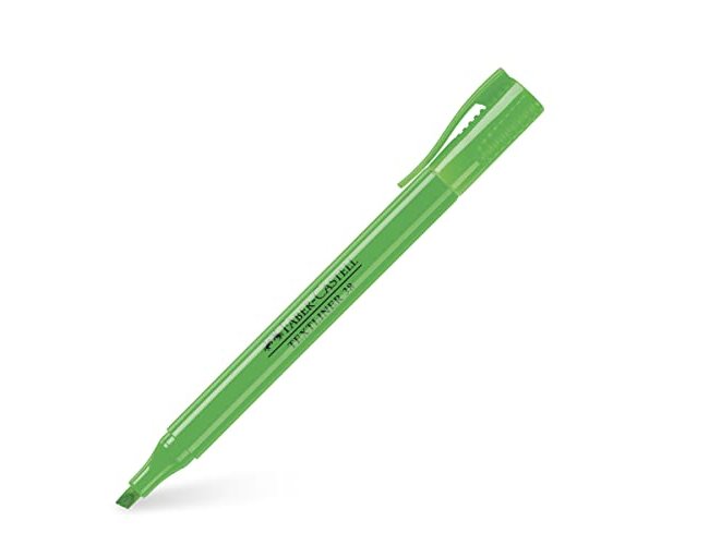 Marcador faber fluorescente textliner 38 verde (10 unidades) ( Imagem 3 de 3 ) - Preview