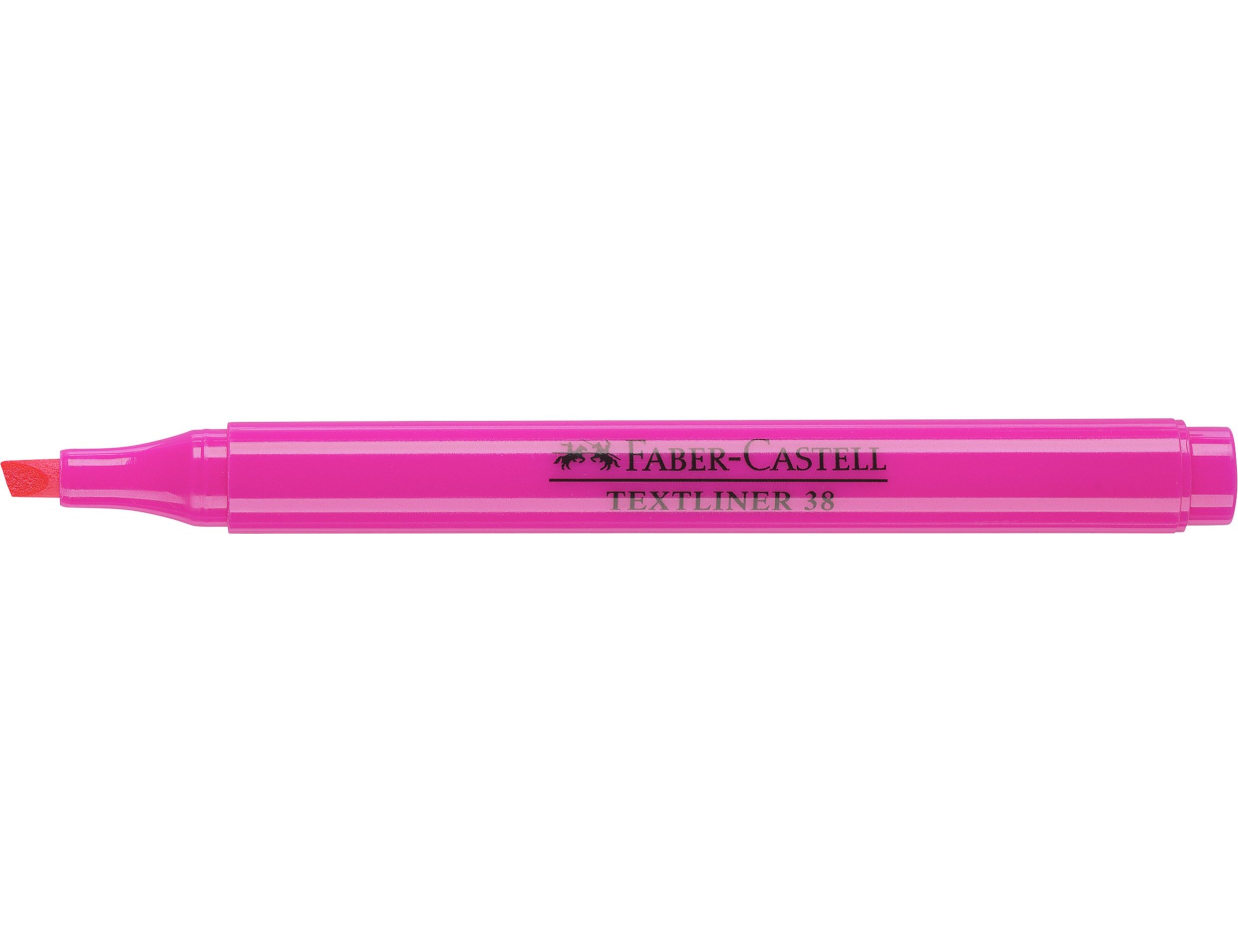 Marcador faber fluorescente textliner 38 rosa (10 unidades) ( Imagem 4 de 5 ) - Preview