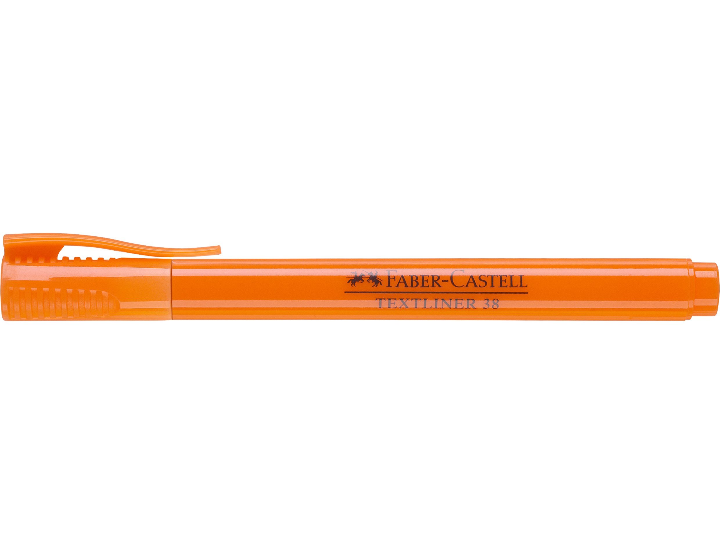 Marcador faber fluorescente textliner 38 laranja (10 unidades) ( Imagem 4 de 5 ) - Preview