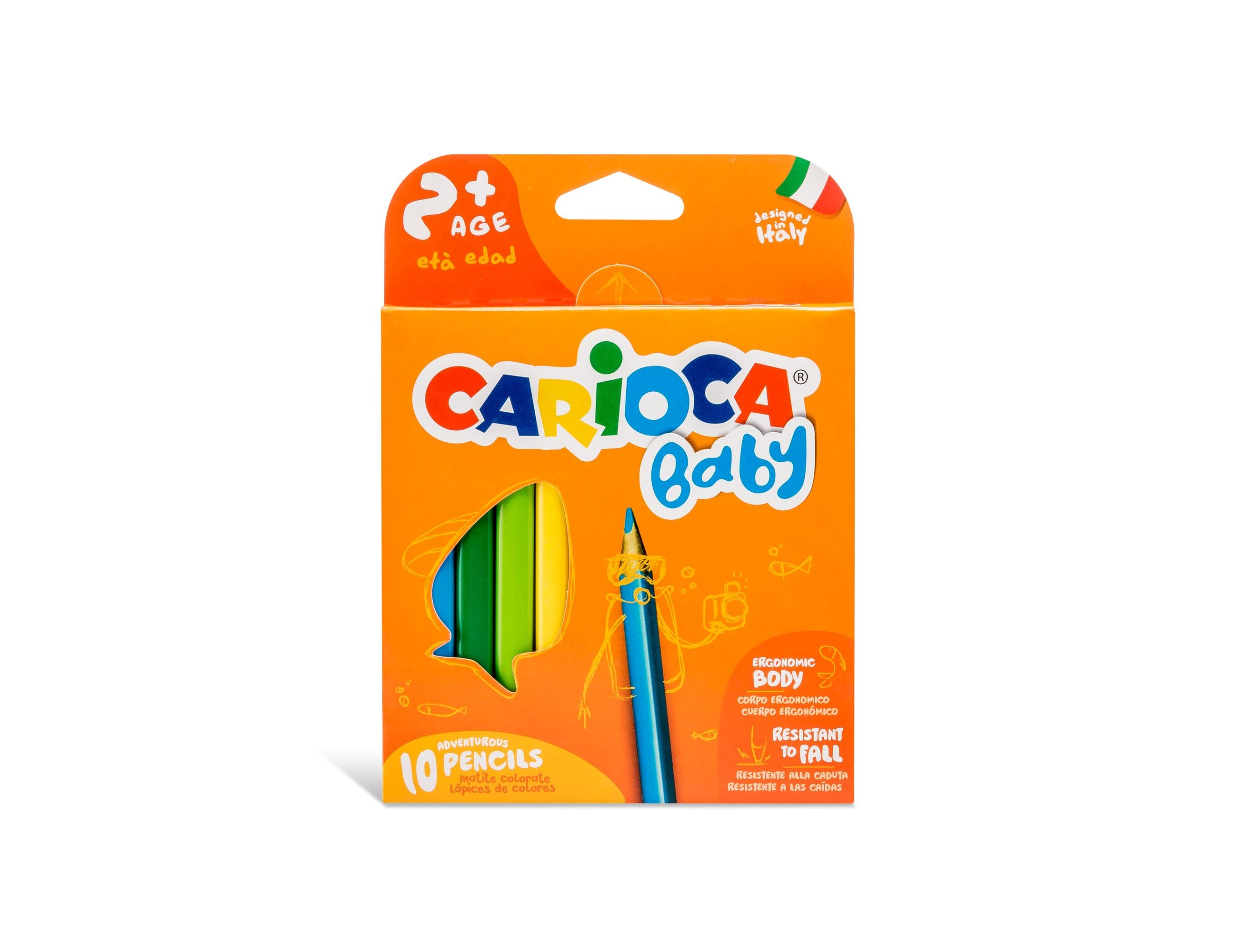 Lápis de Cores Carioca  Baby 2+Anos Caixa de 10 Cores Sortidos ( Imagem 4 de 6 ) - Preview