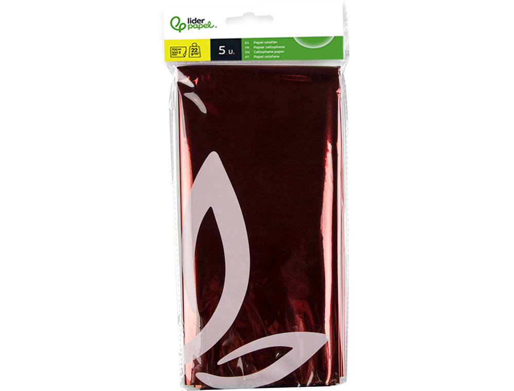 Papel celofane liderpapel 50x70 cm 22gr bolsa de 10 folhas cores sortidas ( Imagem 4 de 12 ) - Preview