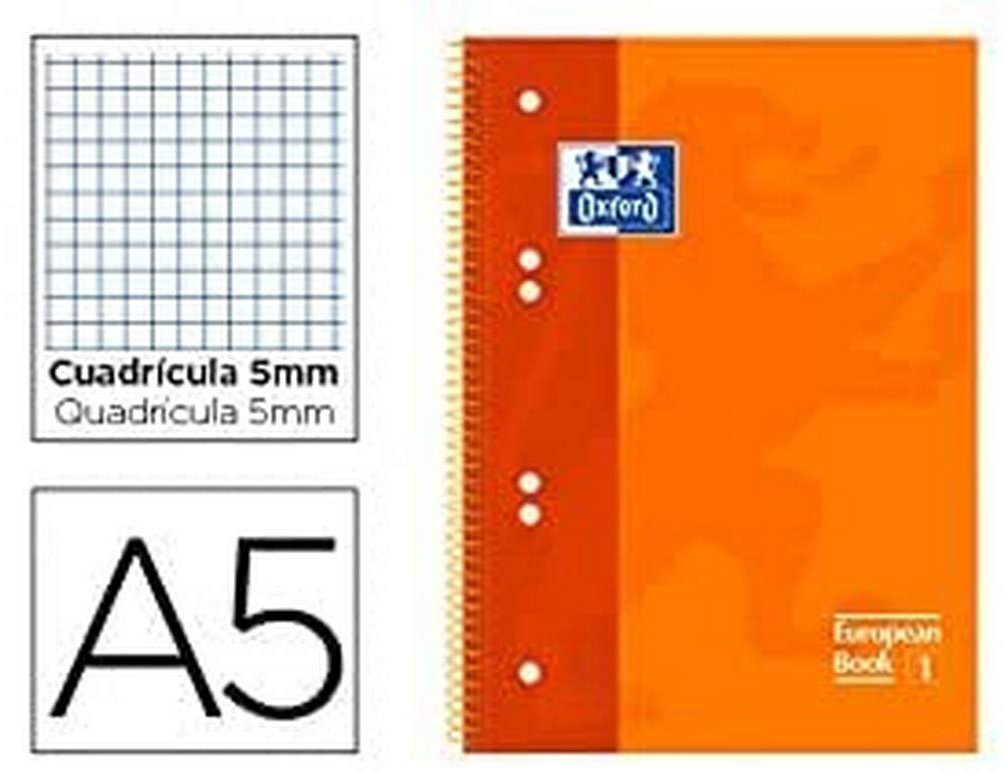 Caderno Espiral Oxford A5 Quadriculado +50% Fls - Capa Extradura Microperfurado ( Imagem 5 de 8 ) - Preview