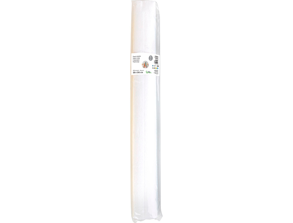 Papel crepe florista liderpapel 50 cm x 2,5 m 85gr branco ( Imagem 3 de 6 ) - Preview