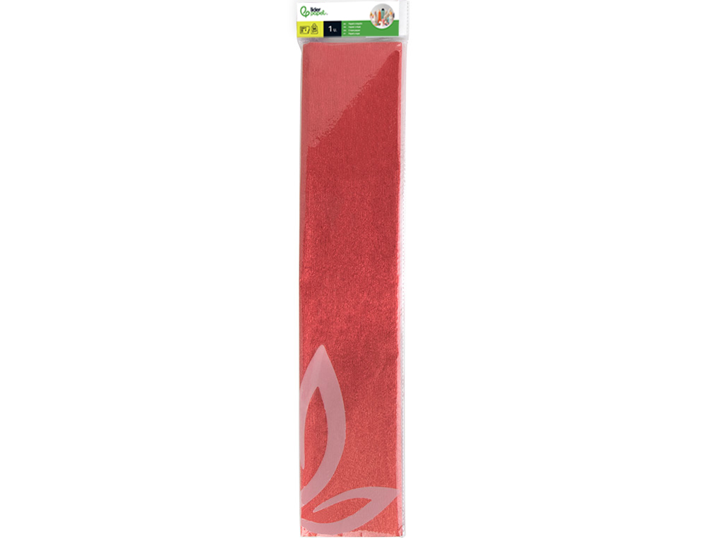 Papel crepe em celofane liderpapel 50 cm x 2,5 m vermelho metalizado ( Imagem 3 de 9 ) - Preview