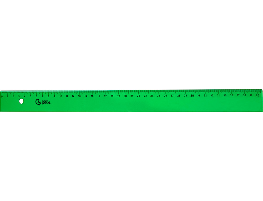 Regua liderpapel 40 cm plastico verde ( Imagem 3 de 10 ) - Preview