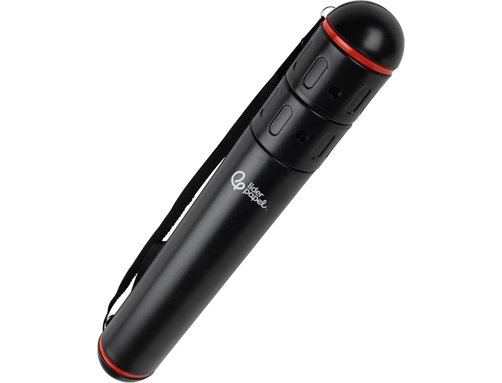 Tubo porta desenhos plastico 40 cm preto ( Imagem 5 de 15 ) - Preview