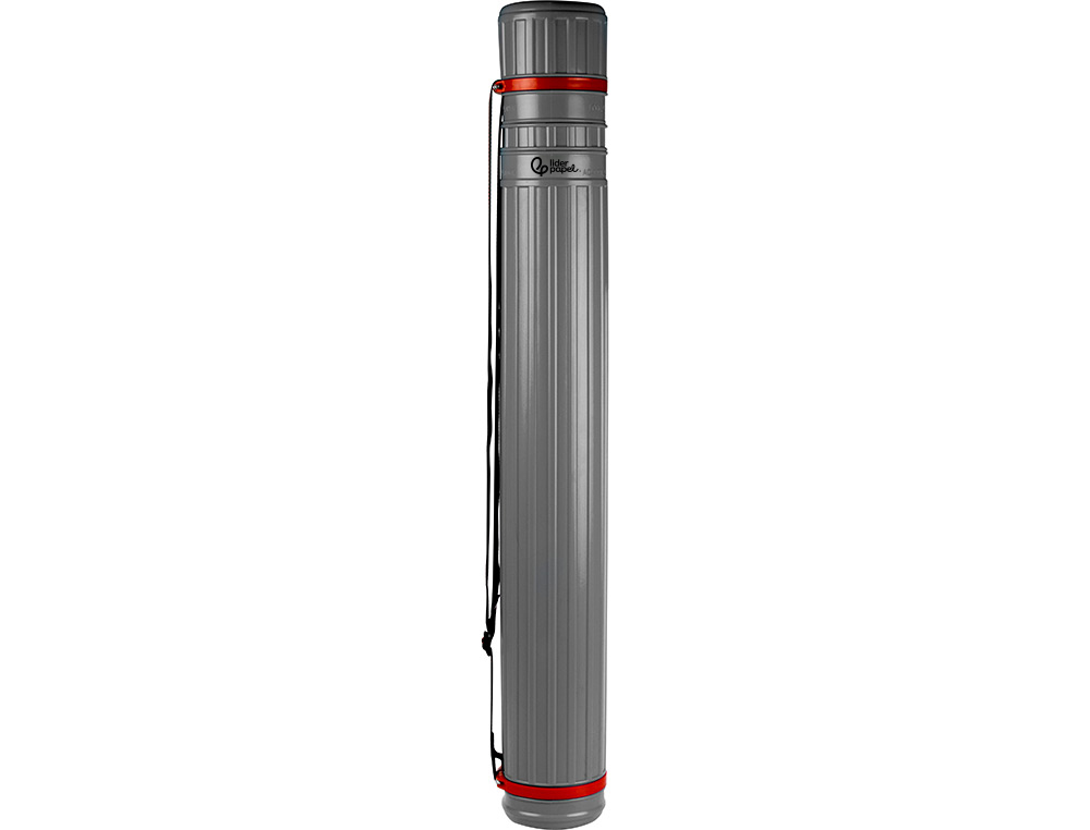 Tubo porta desenhos extensivel 125 cm cinza ( Imagem 3 de 15 ) - Preview