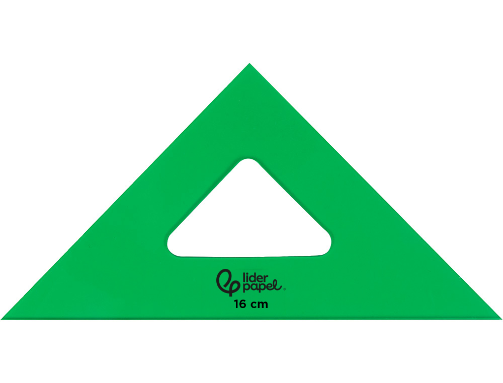 Esquadro liderpapel 16 cm plastico verde ( Imagem 3 de 11 ) - Preview