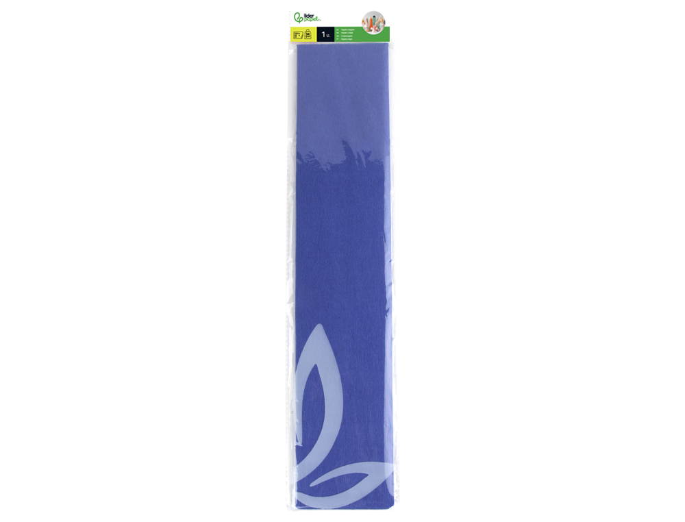 Papel crepe em celofane liderpapel 50 cm x 2,5 m azul-marinho classico ( Imagem 3 de 7 ) - Preview