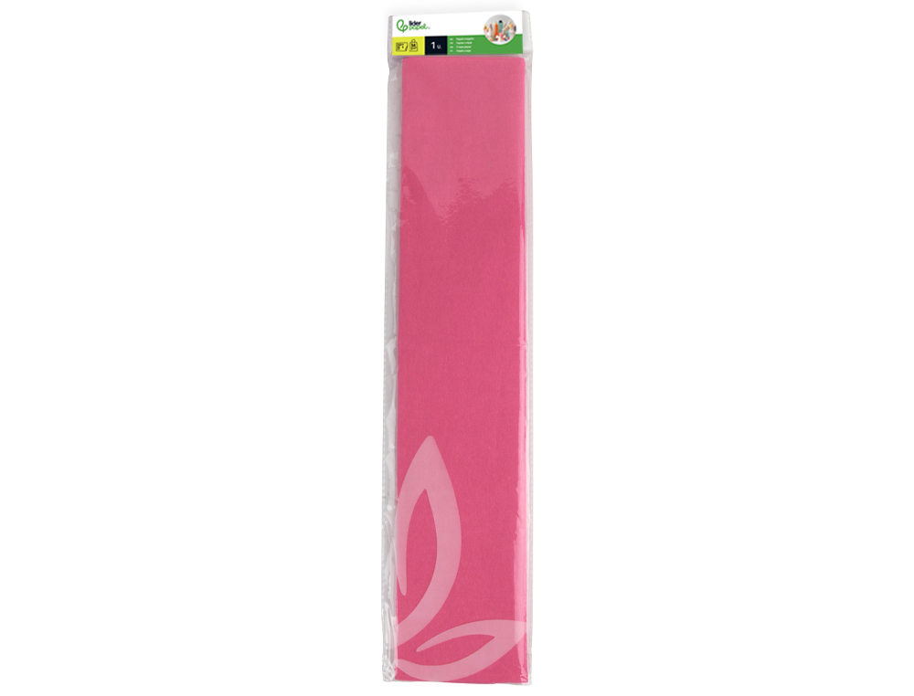 Papel crepe em celofane liderpapel 50 cm x 2,5 m rosa forte classico ( Imagem 3 de 5 ) - Preview
