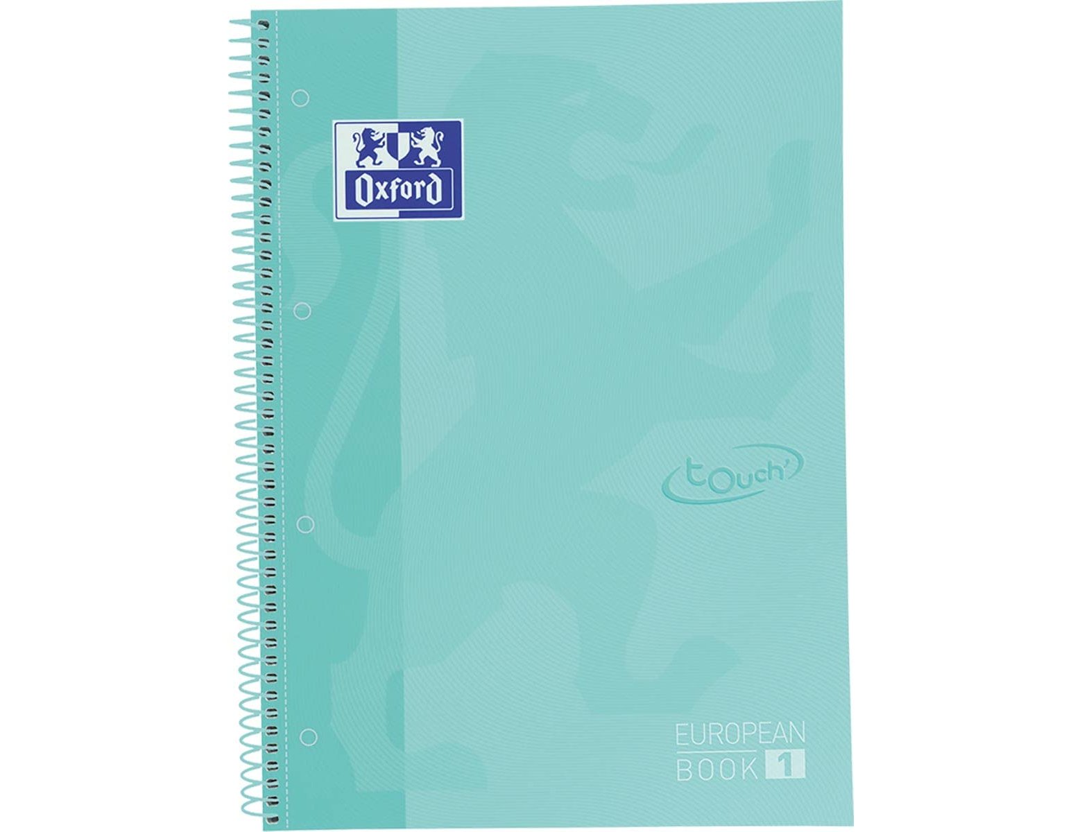 Caderno A4 Capa Dura Espiral Oxford European 1 Touch Quadriculado Verde Pastel 80Fl 90G 400117274  ( Imagem 3 de 6 ) - Preview