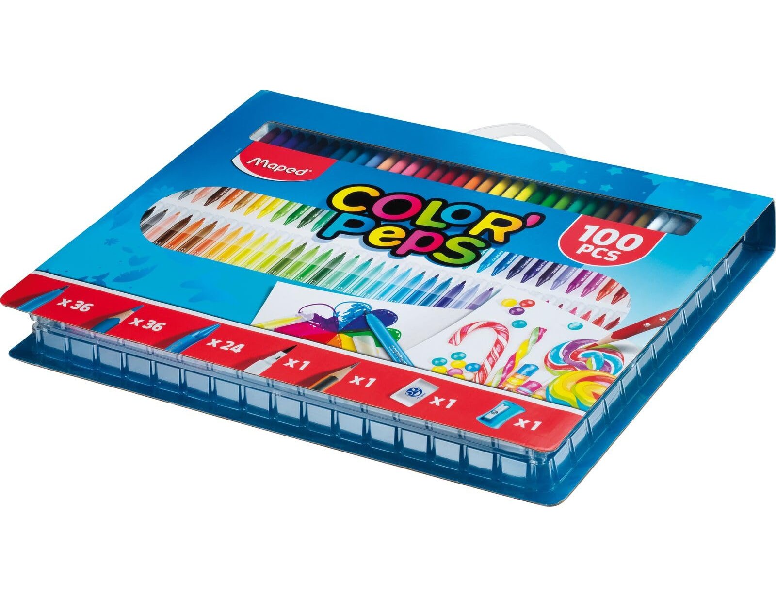 Estojo De Pintura Maped Color Peps Kit 100 Peças Sortidas ( Imagem 3 de 3 ) - Preview