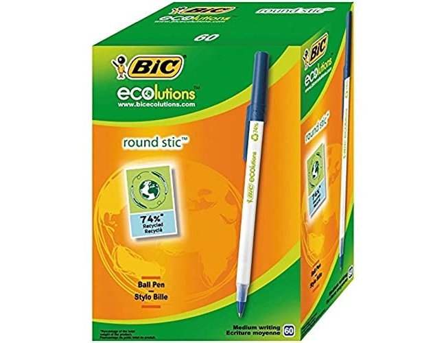 Esferografica bic ecolutions round stic azul ( Imagem 3 de 9 ) - Preview